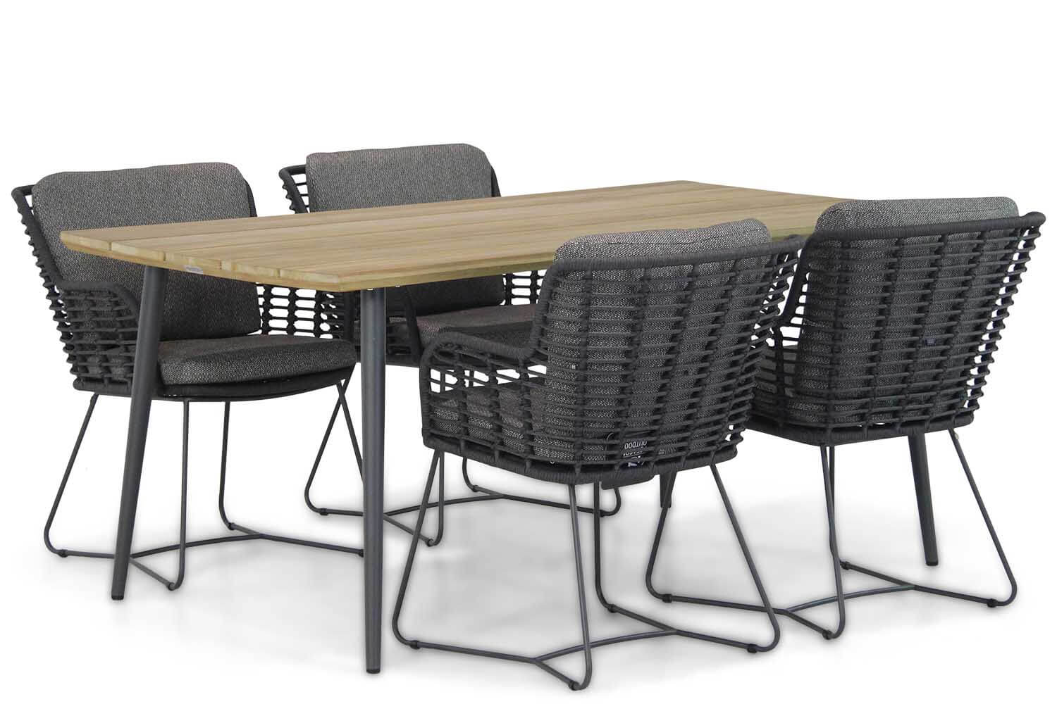 4 Seasons Outdoor Fabrice/Montana 180 cm dining tuinset 5-delig