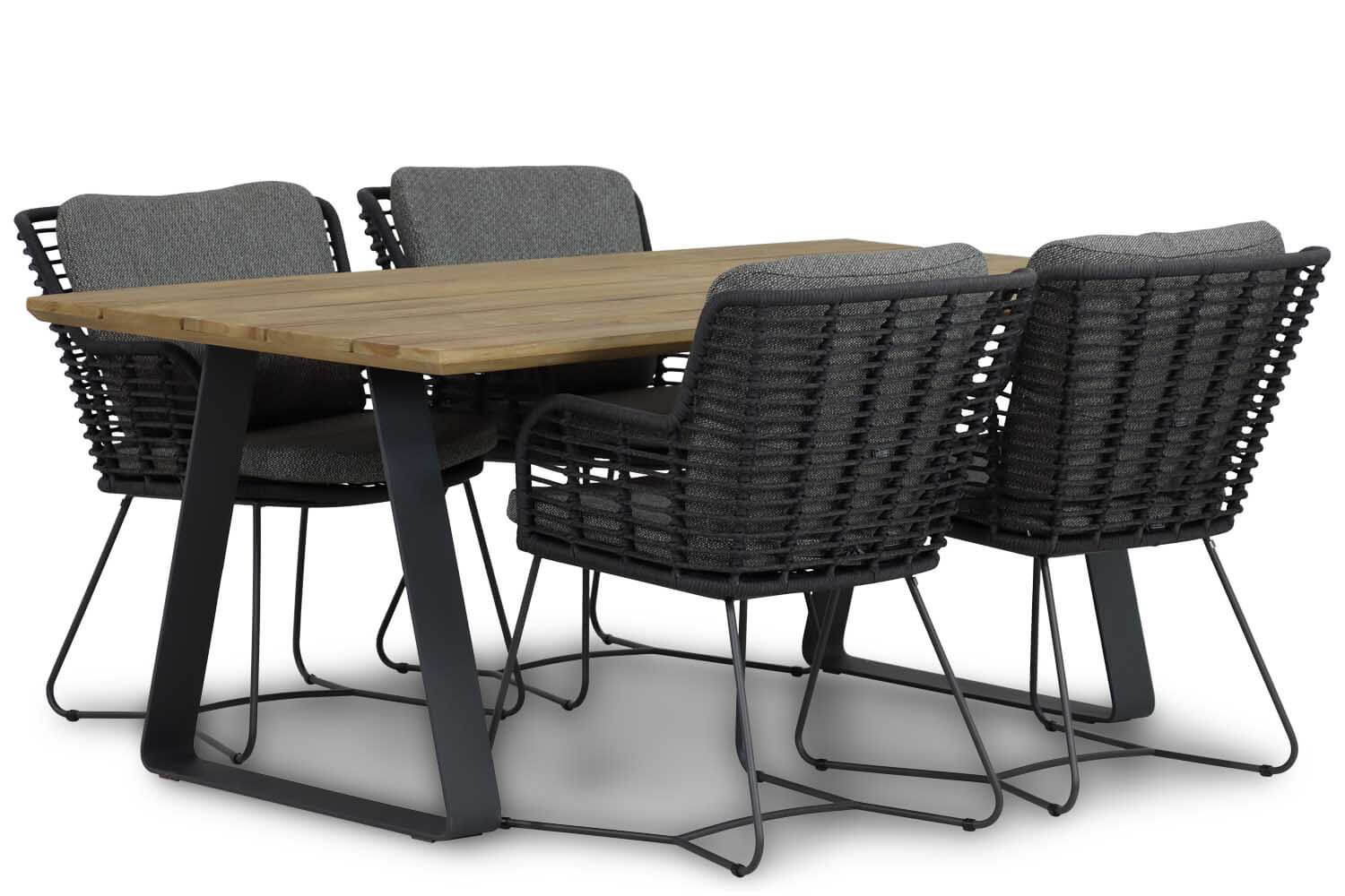 4 Seasons Outdoor Fabrice/Palta 180 cm dining tuinset 5-delig