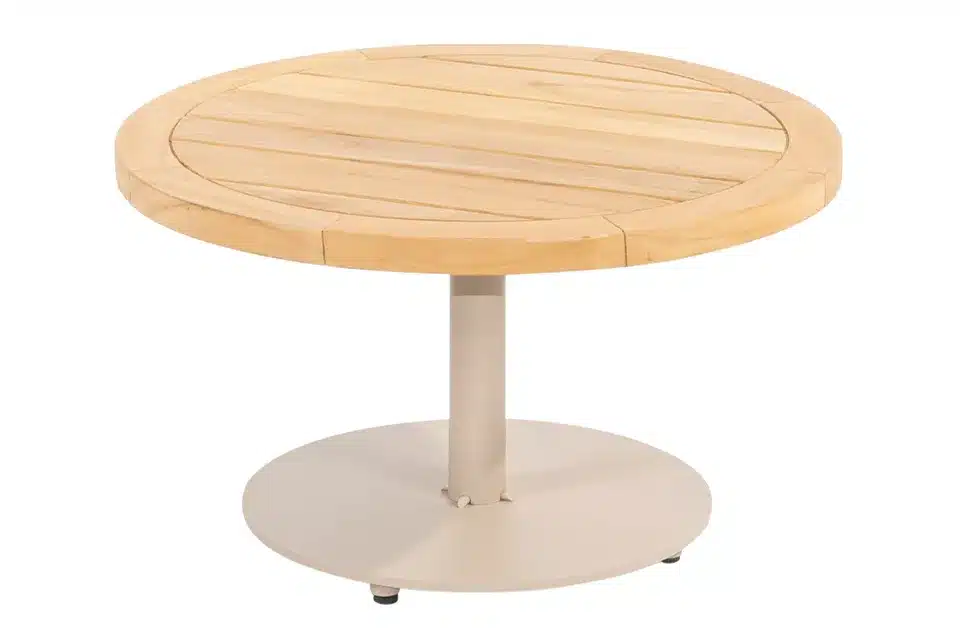 4 Seasons Outdoor | Koffietafel Volta Teak Ø60 cm x 35(h) cm | Latte