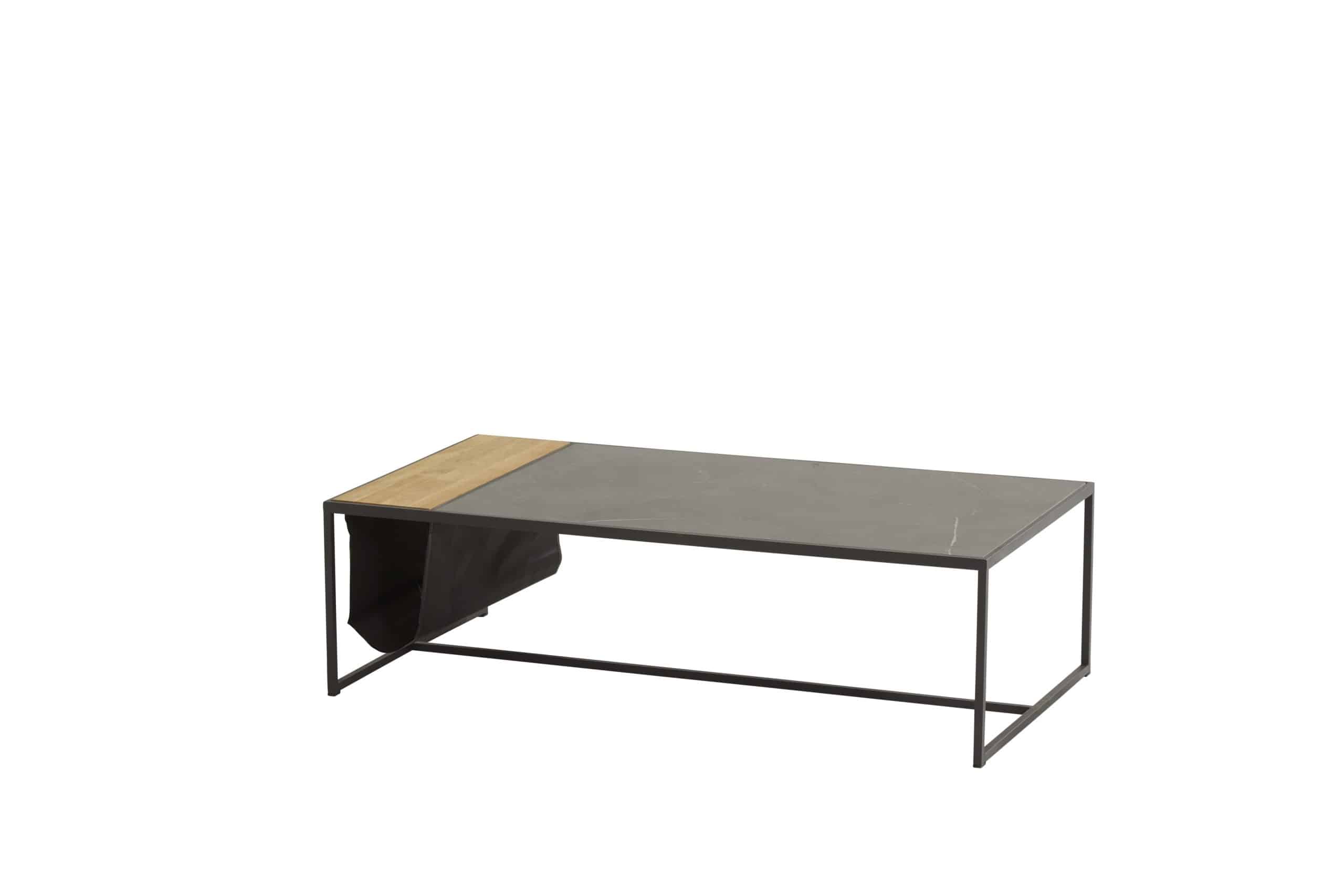 4SO Atlas koffietafel 122 x 62 cm Antraciet