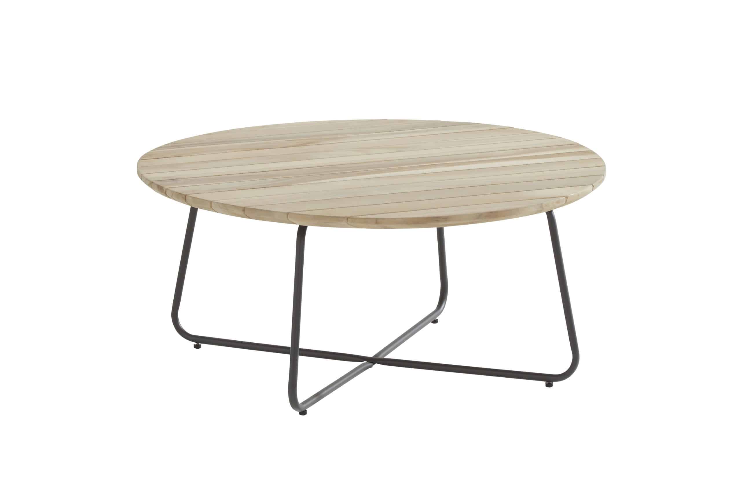 4SO Axel lounge tuintafel Teak rond 90 cm