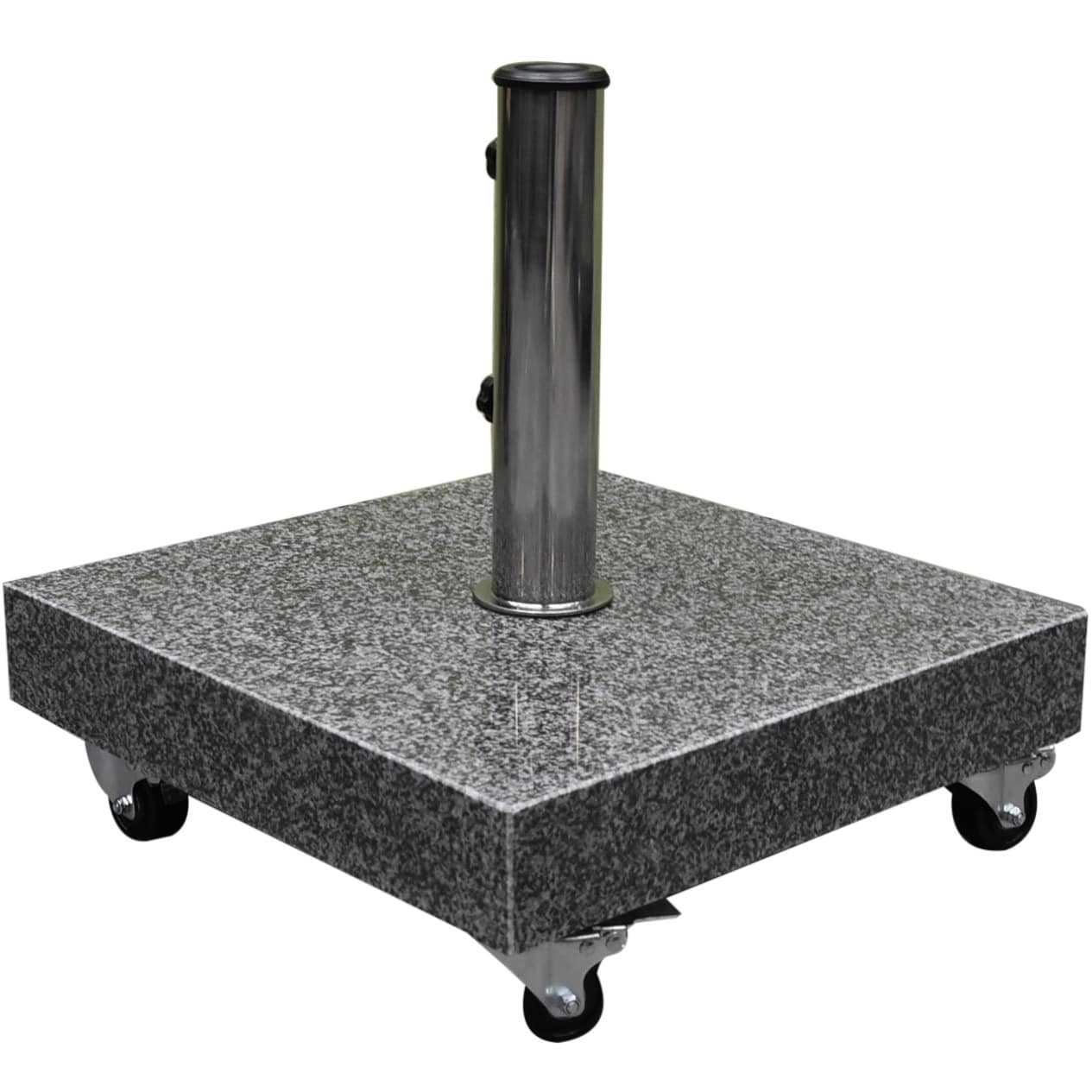 AVH parasolvoet 60 kg met 4 wielen graniet