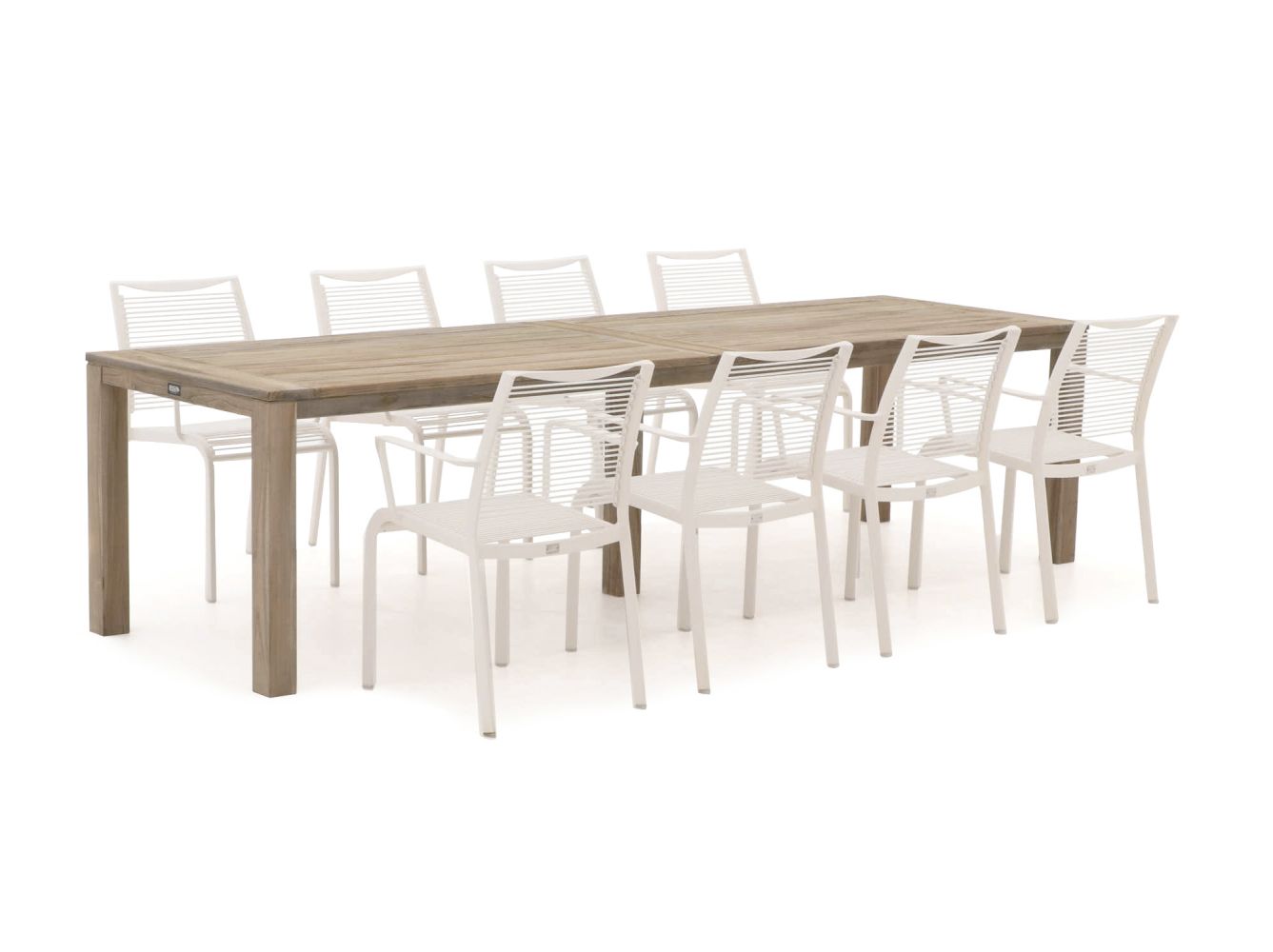 Apple Bee Hawaii/ROUGH-S 300cm dining tuinset 9-delig stapelbaar - Laagste prijsgarantie!