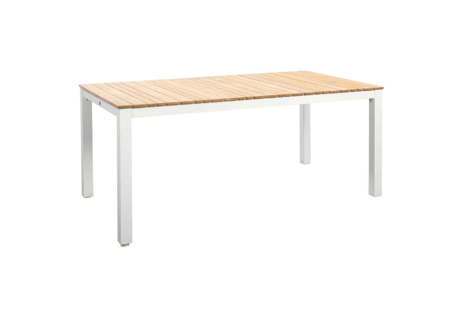Arashi dining table 169x90 cm aluminium salix/teak - Yoi