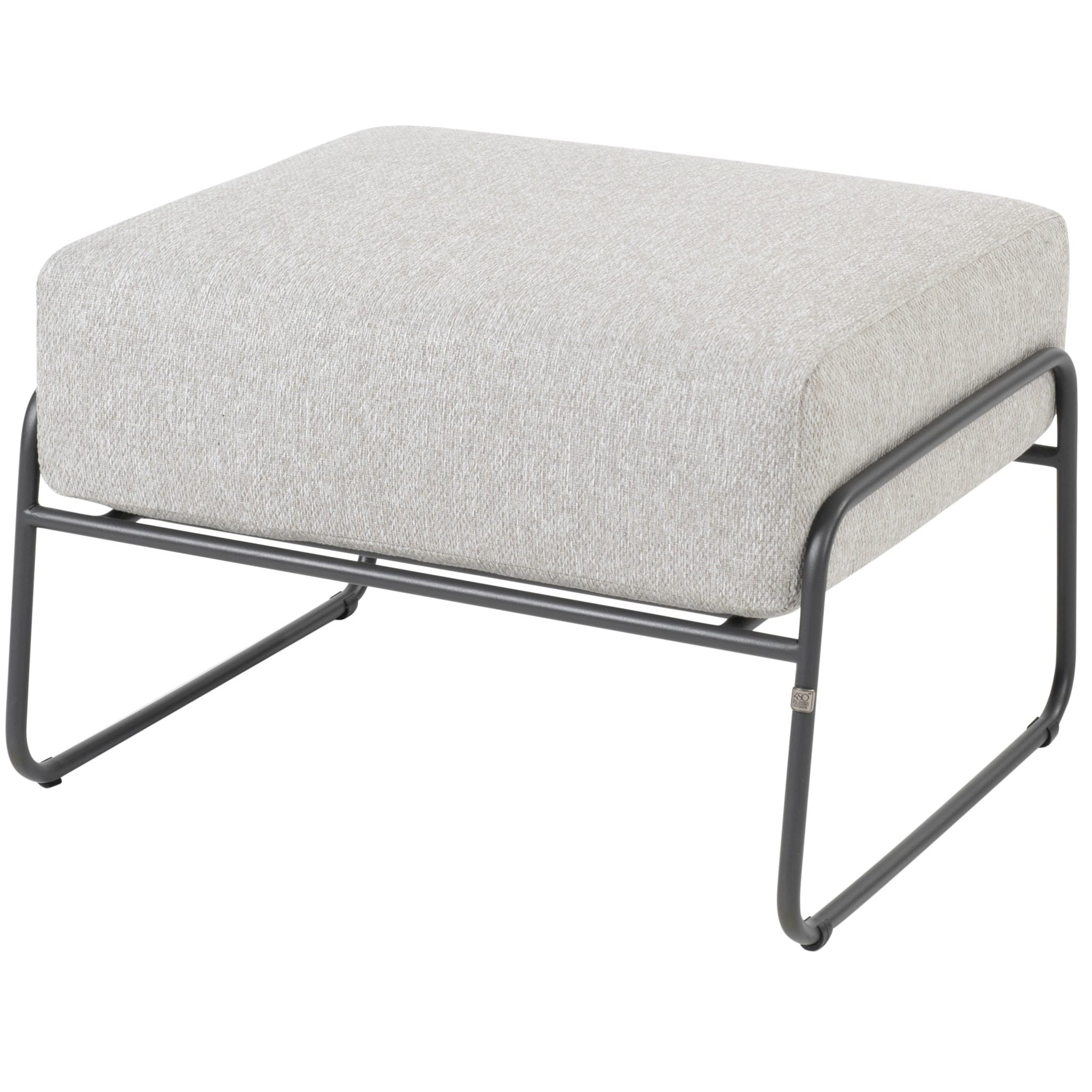 Balade voetenbank met kussen antraciet