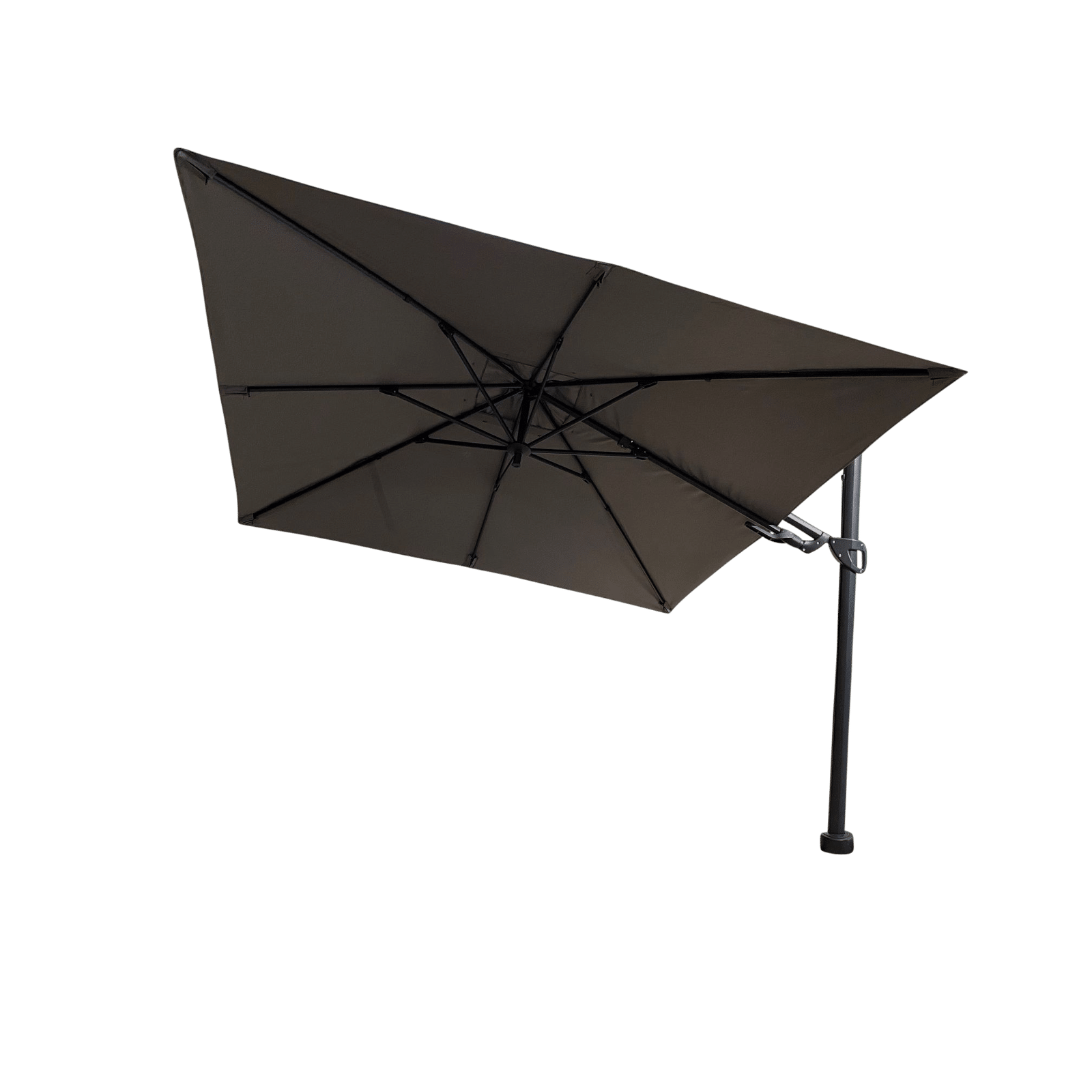 Barletta vrijhangende zweefparasol grijs 3x3 m - Borek