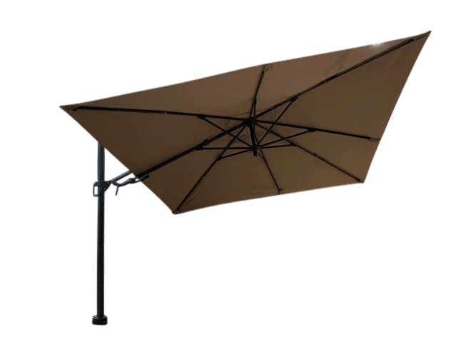 Barletta vrijhangende zweefparasol taupe 3x3 m - Borek