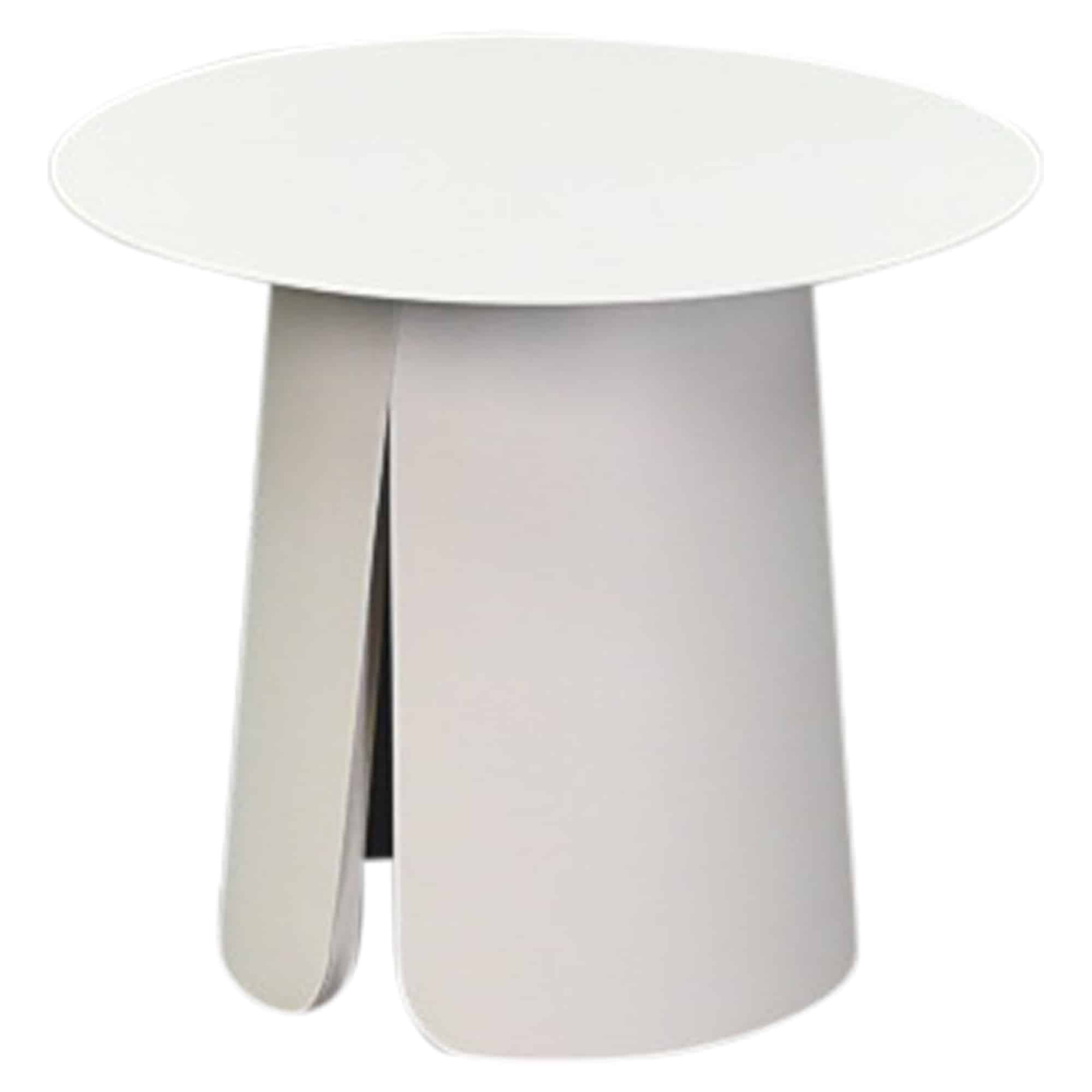 Barolo bijzettafel 45cm rond H39cm aluminium latte