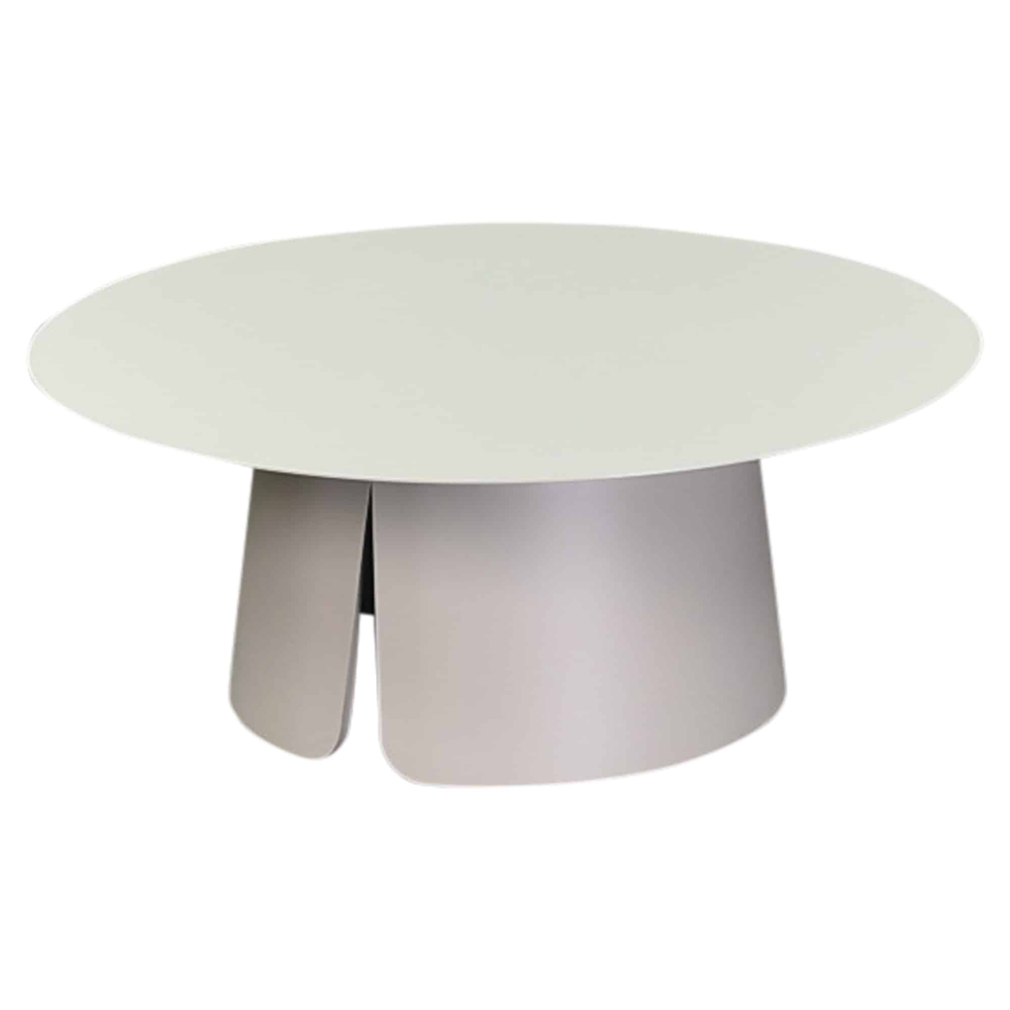 Barolo bijzettafel 90cm rond H36cm aluminium latte