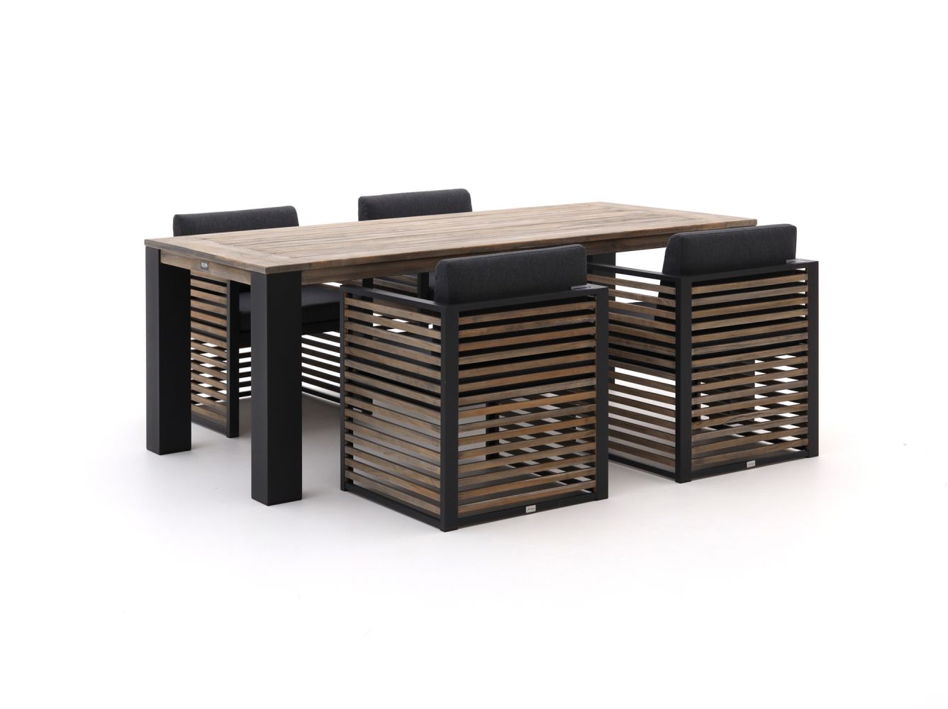 Bellagio Cadora/ROUGH-X 200cm dining tuinset 5-delig - Laagste prijsgarantie!