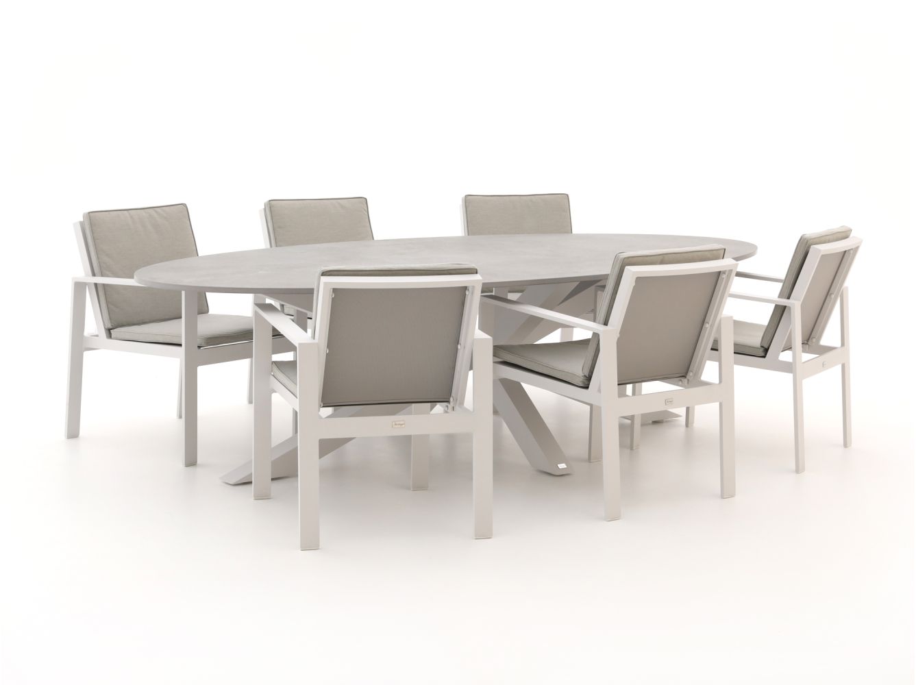 Bellagio Vezzano/Induno Ellips 280cm dining tuinset 7-delig - Laagste prijsgarantie!