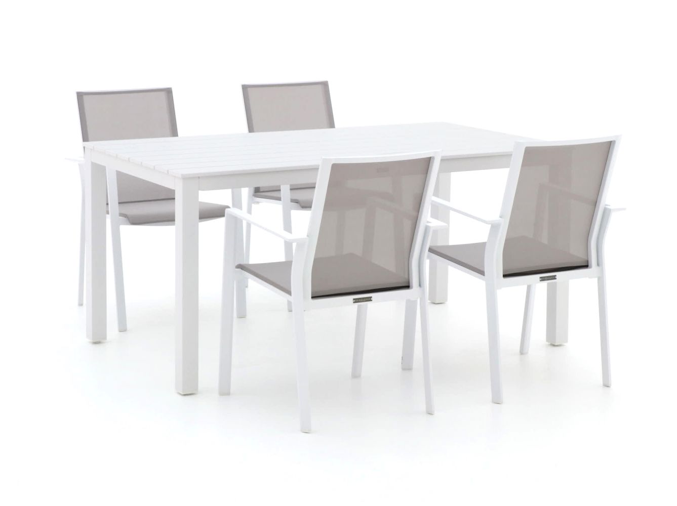 Bernstein Amberg/Menzano 160cm dining tuinset 5-delig stapelbaar - Laagste prijsgarantie!
