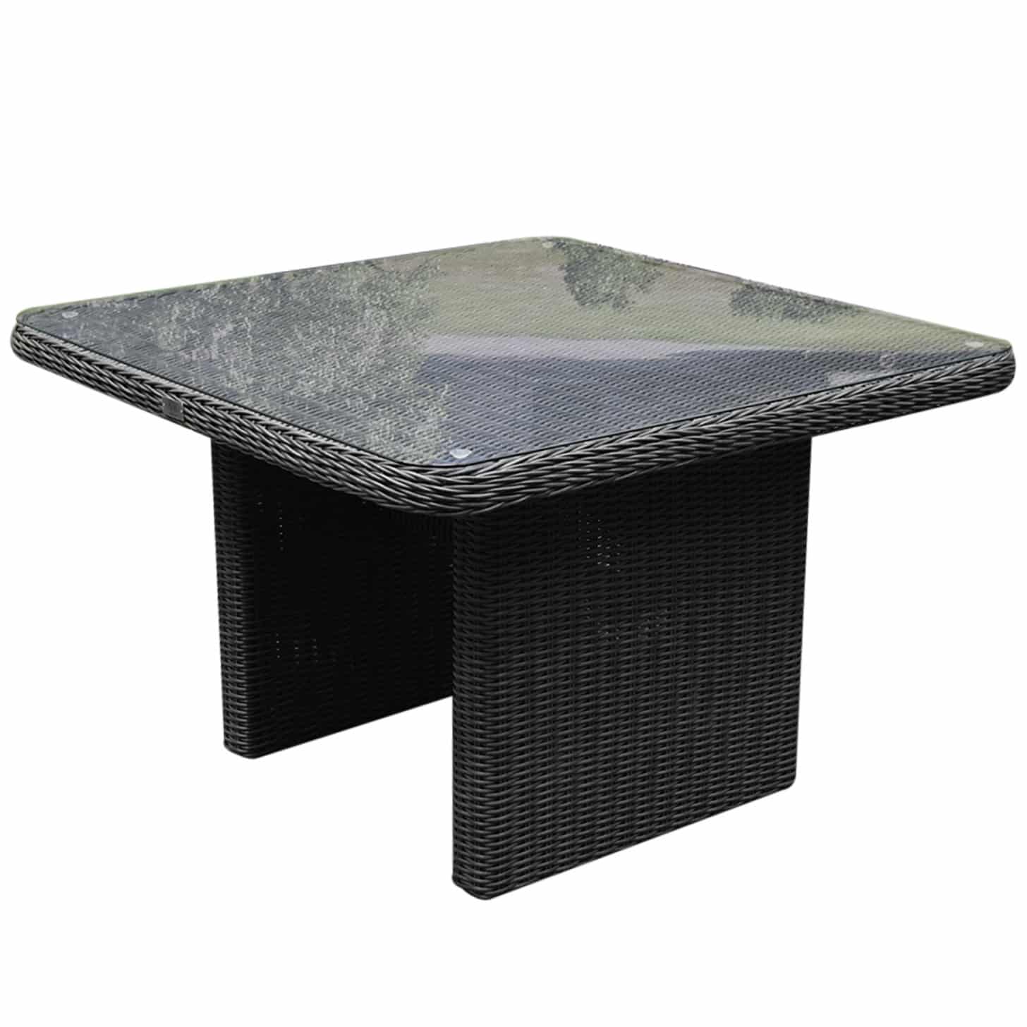 Bilbao premium lounge-diningtafel 110x110xH70 cm antraciet