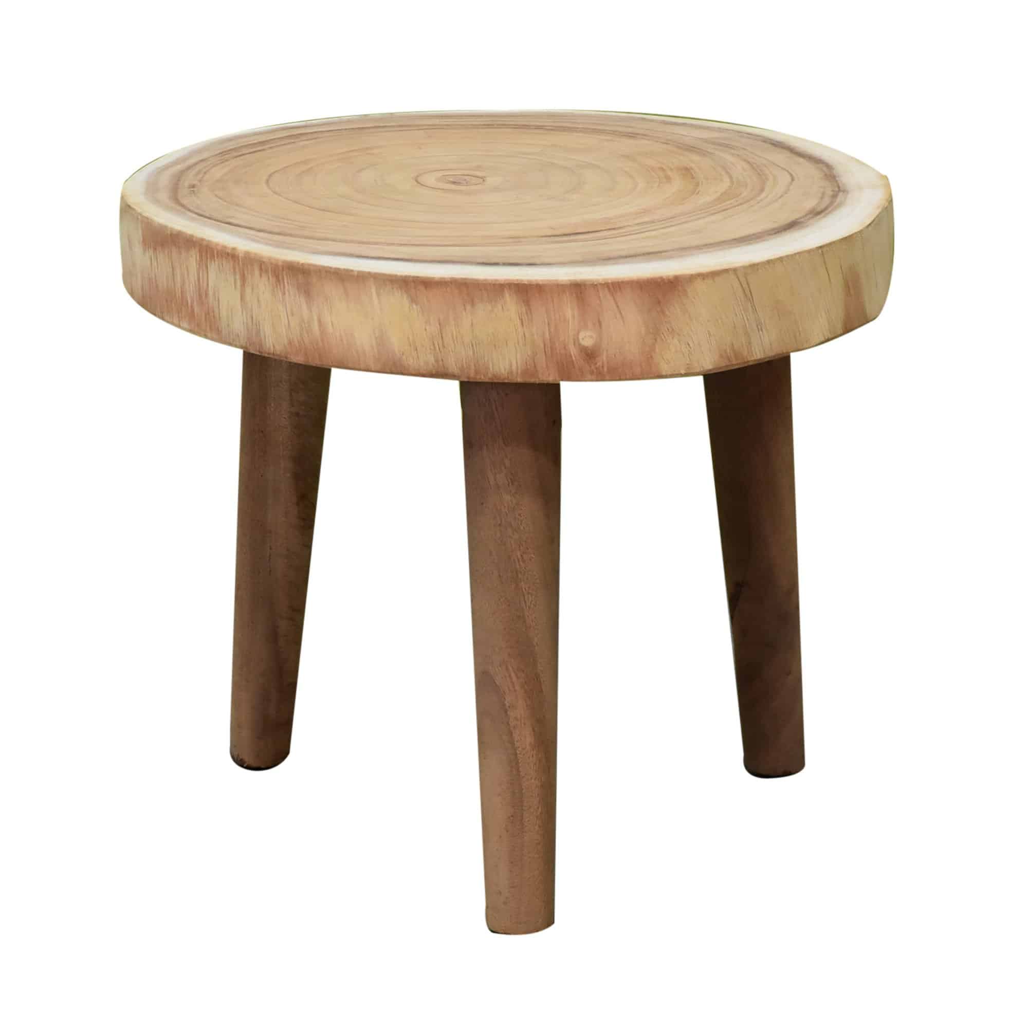 Boomstamtafel 47xH40 cm rond– bladdikte 6 cm