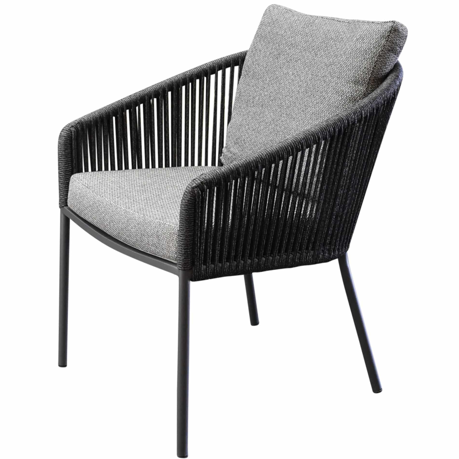 Brightling dining tuinstoel antraciet rope