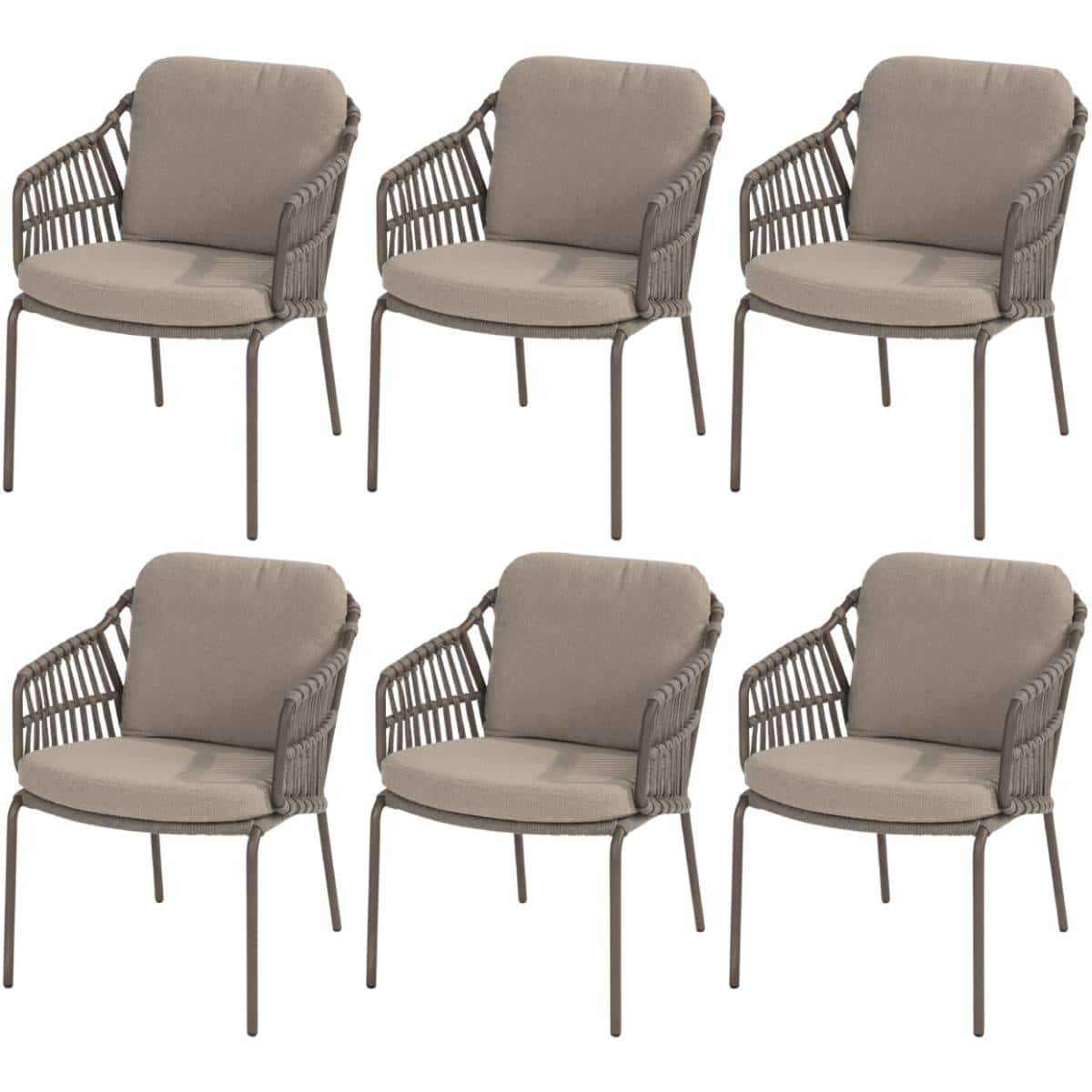 Capalbio dining tuinstoel terre 4 Seasons Outdoor set van 6