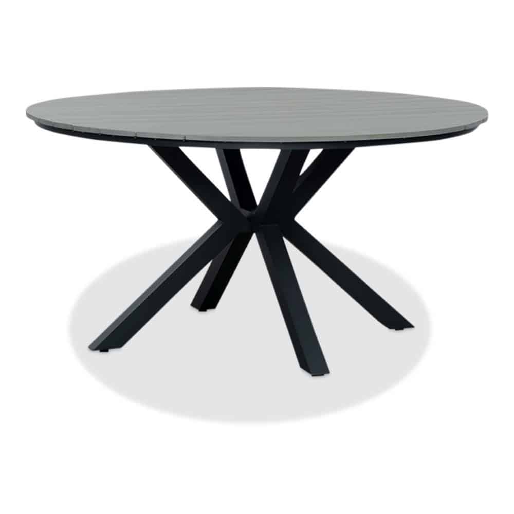 Cervo dining tuintafel | aluminium + polywood | grijs | 144cm rond