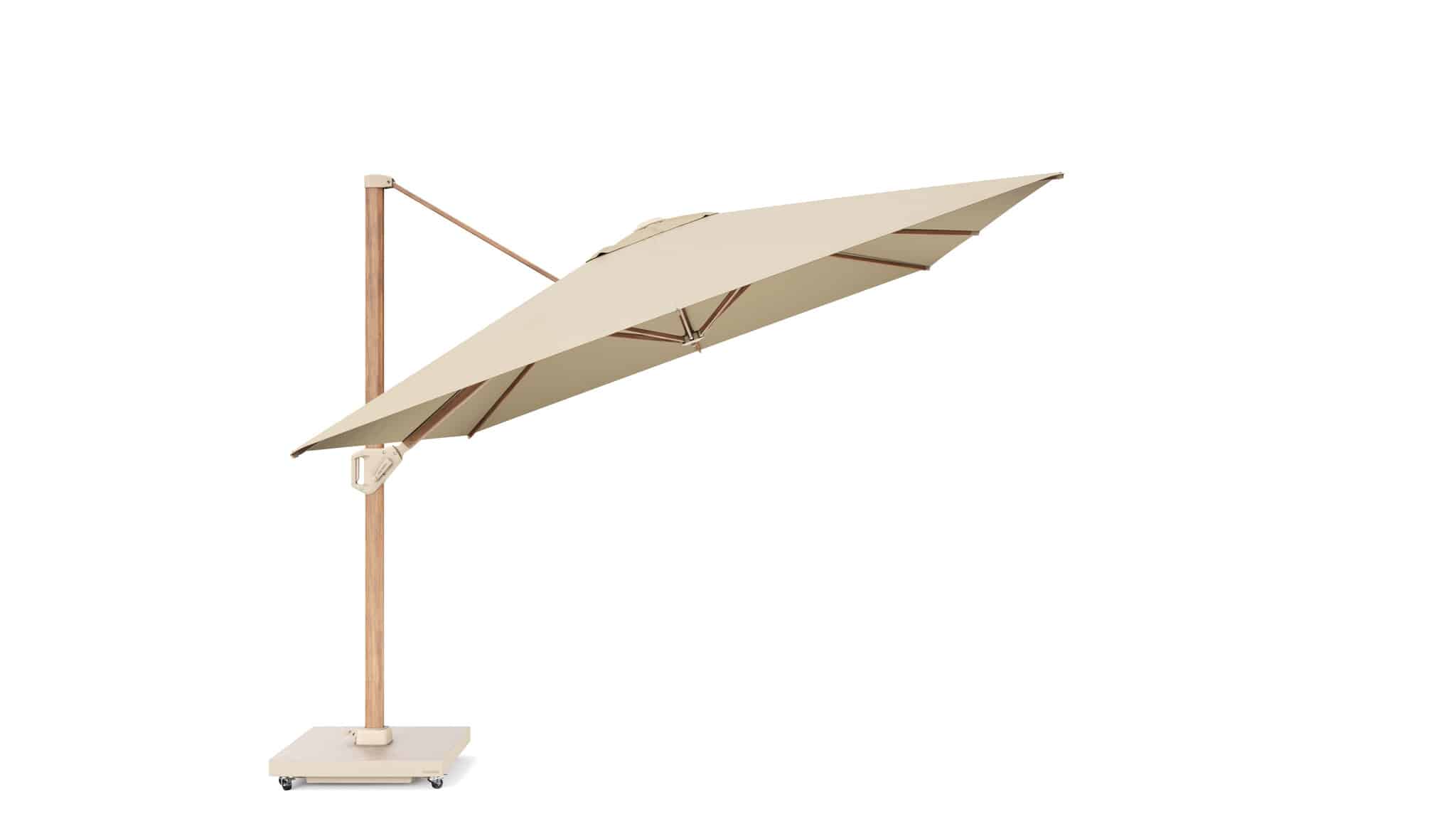 Challenger T1 premium parasol 400x300 cm teak champagne