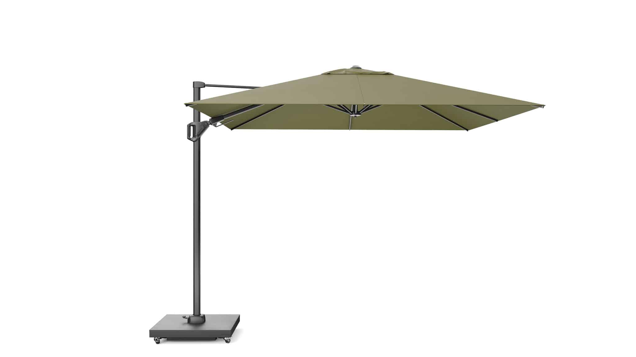 Challenger T2 premium parasol 300x300 cm antraciet lush green