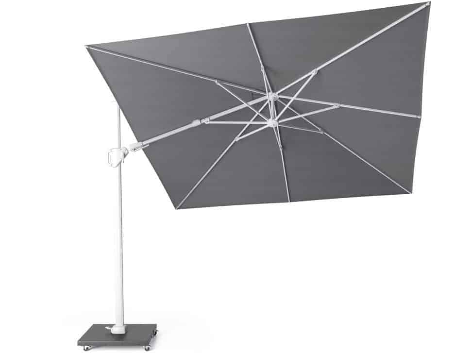 challenger t2 premium zweefparasol 300×300 cm witte mast manhattan
