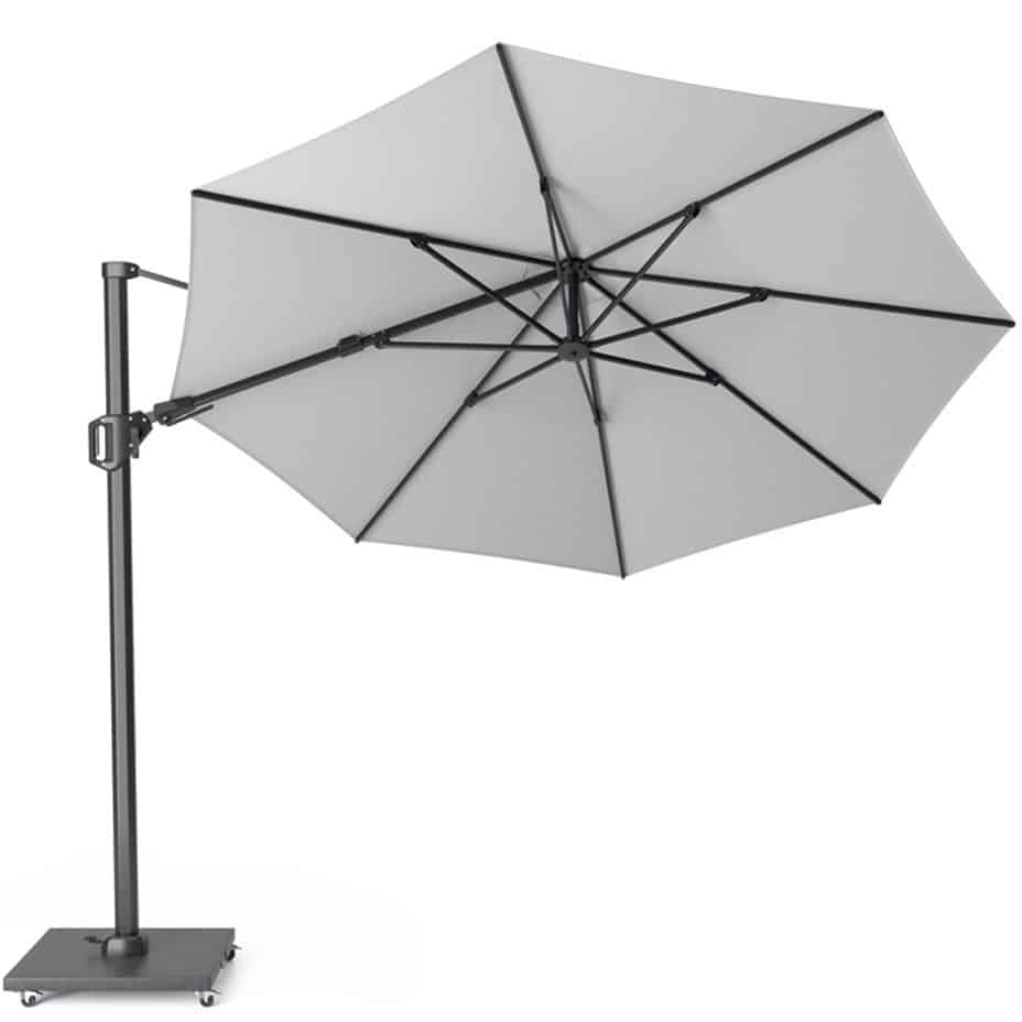 Challenger T2 zweefparasol 350 cm rond wit
