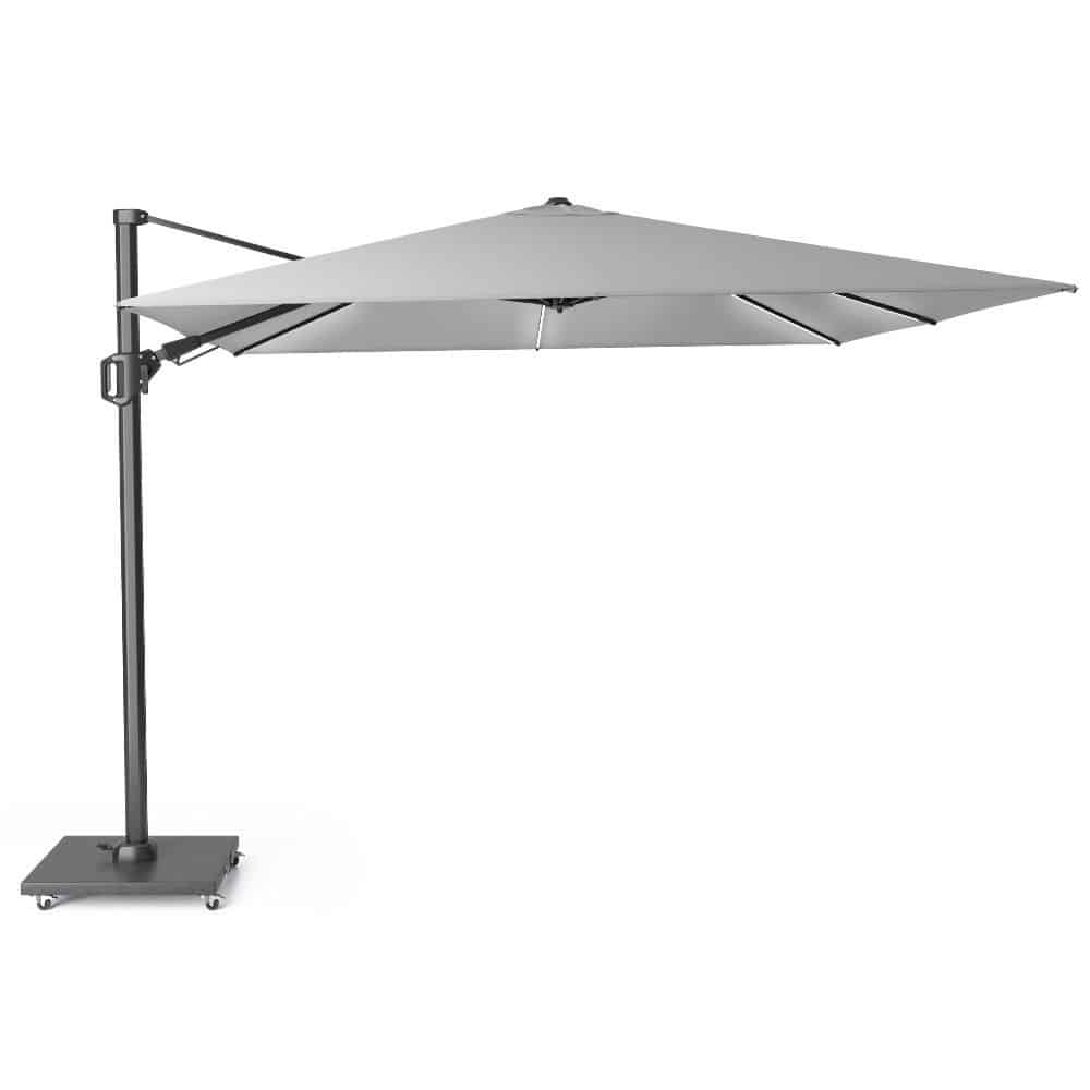 Challenger T² zweefparasol Glow 300x300cm | Light Grey