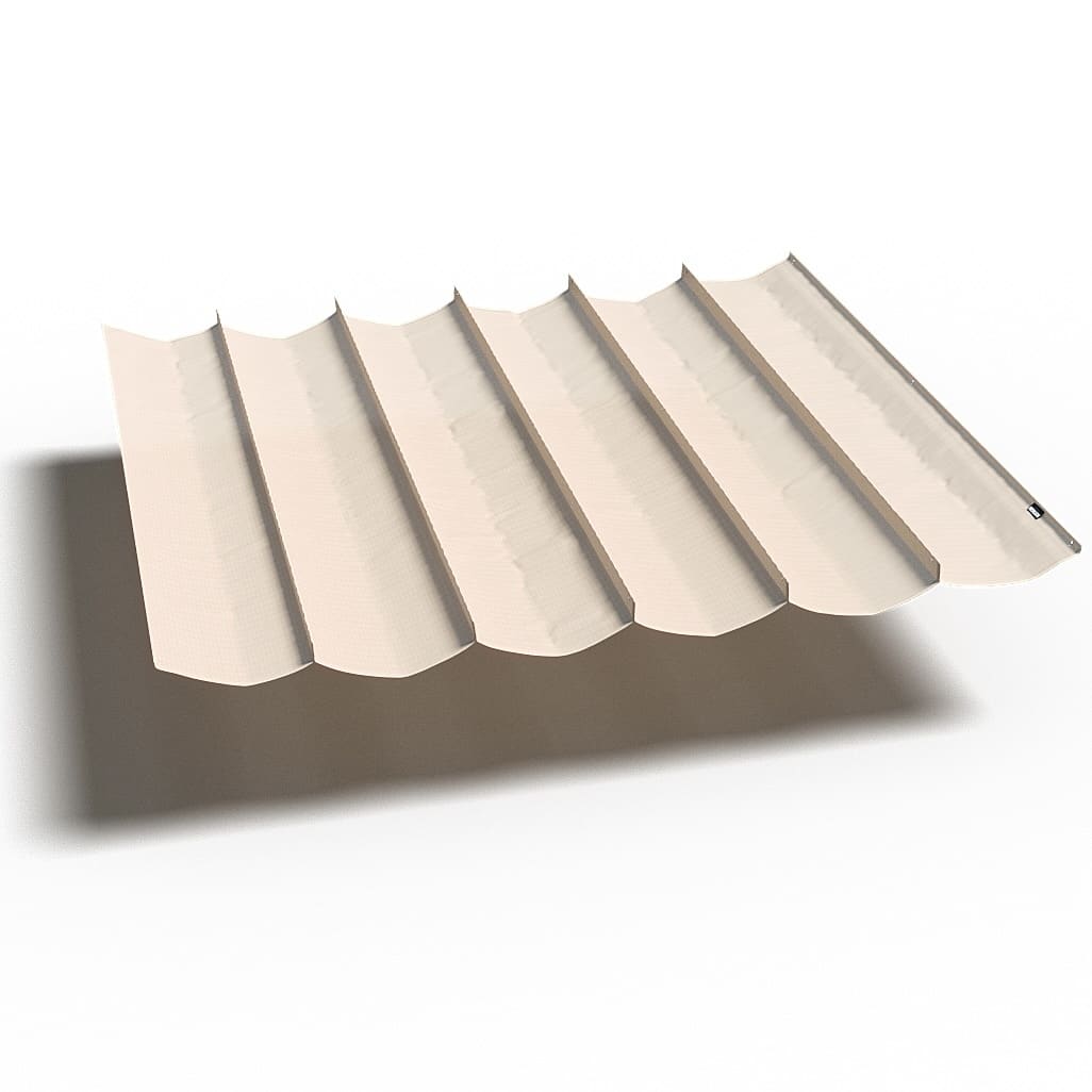 Coolfit harmonica schaduwdoek B370xL500cm Ecru wit