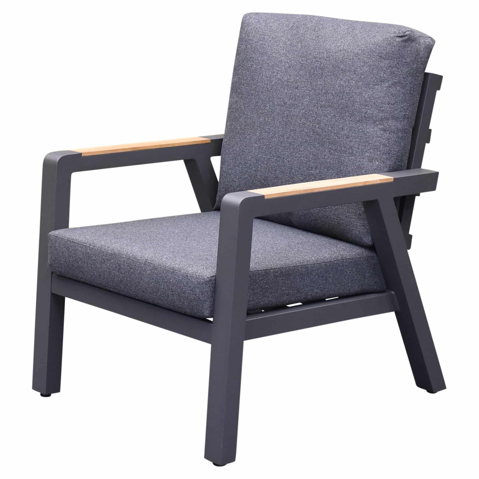 Costa Rica lounge tuinstoel aluminium antraciet