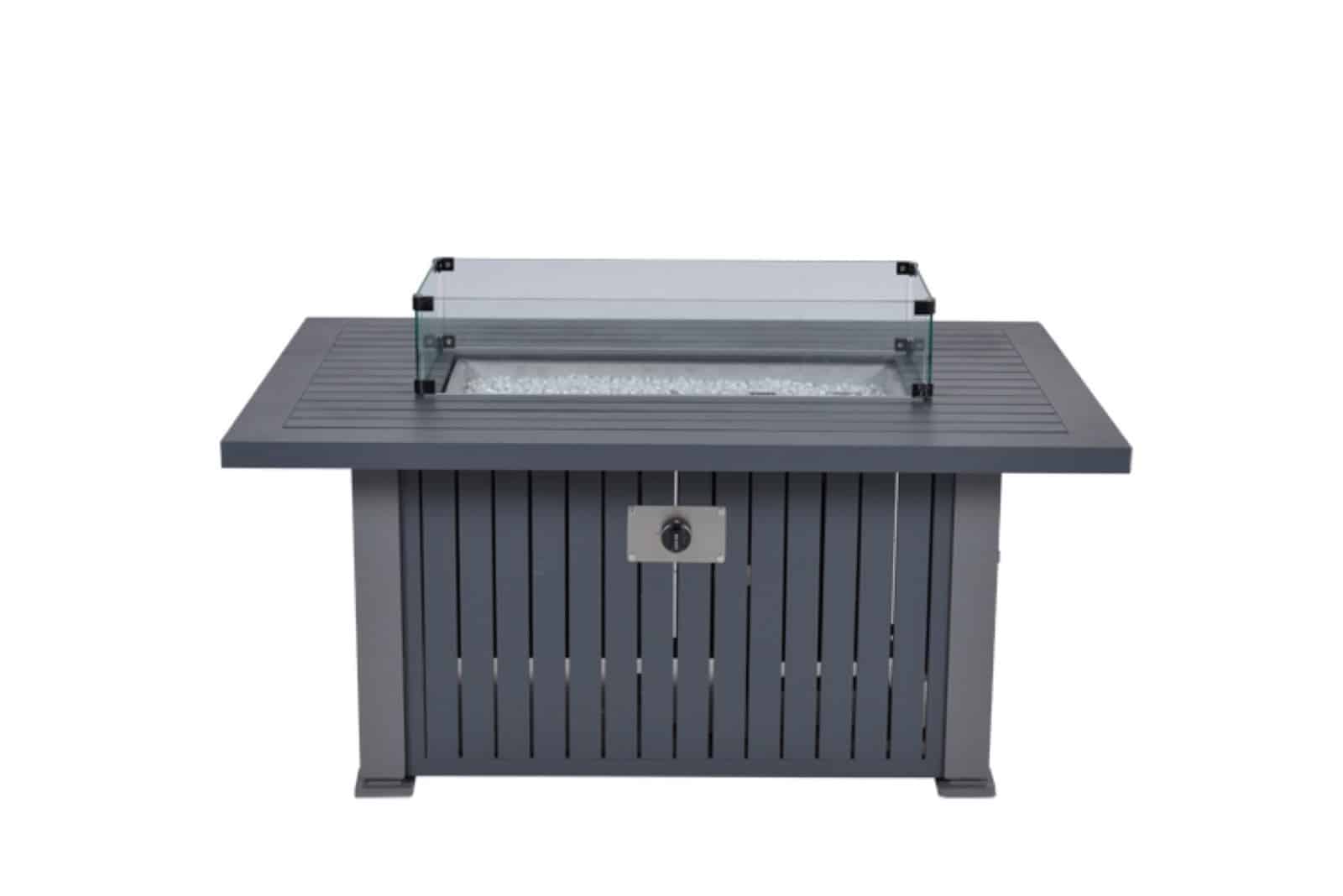 Cozy Living haard Albufeira carbon black grey 132x89xH61 cm - Garden impressions