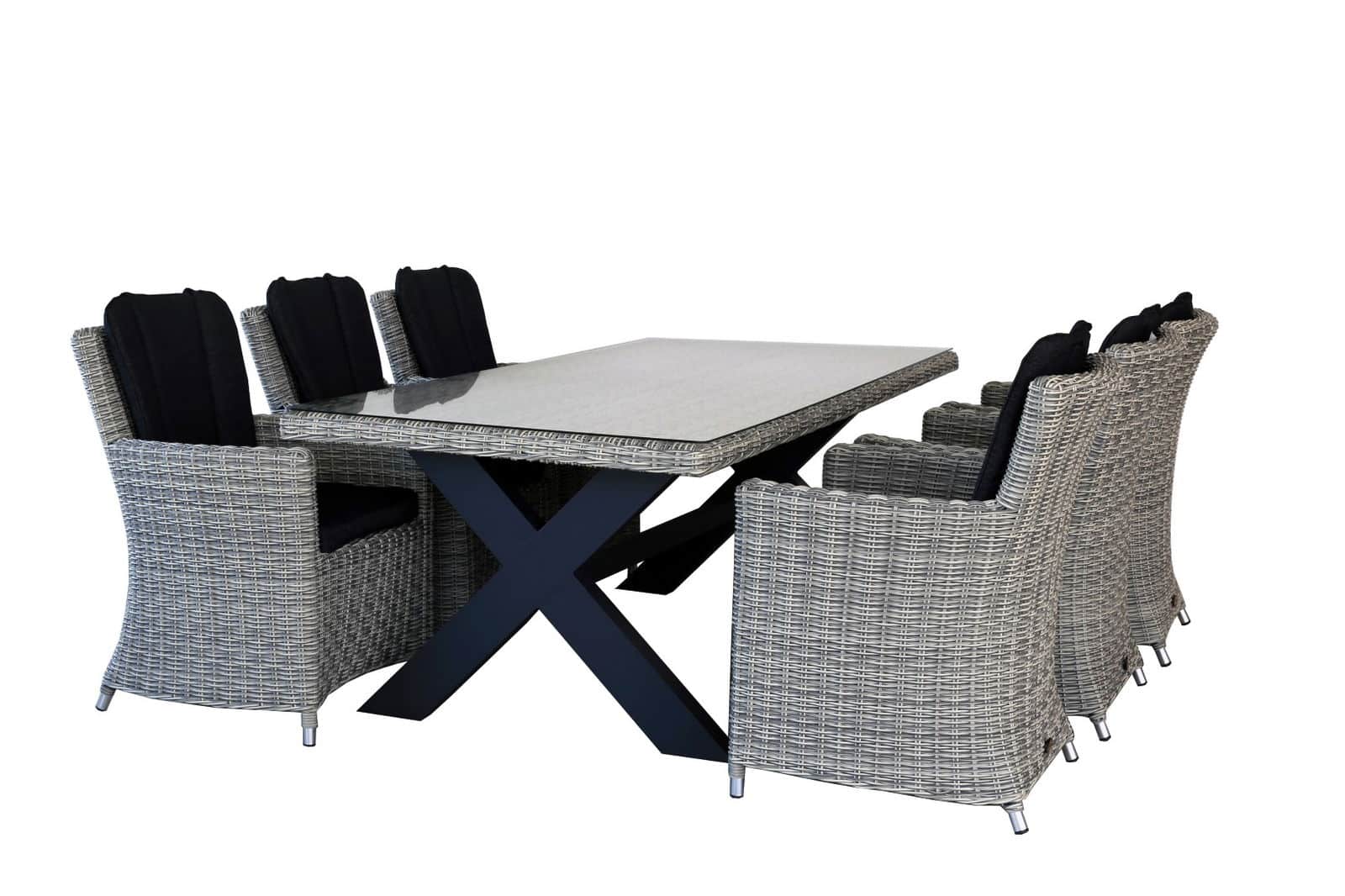 Diningset San Vito Lazio Grey - Oosterik home