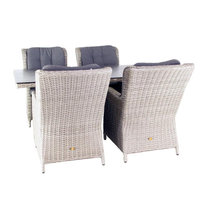 Diningset Santa Rosa Salty Grey - Oosterik home