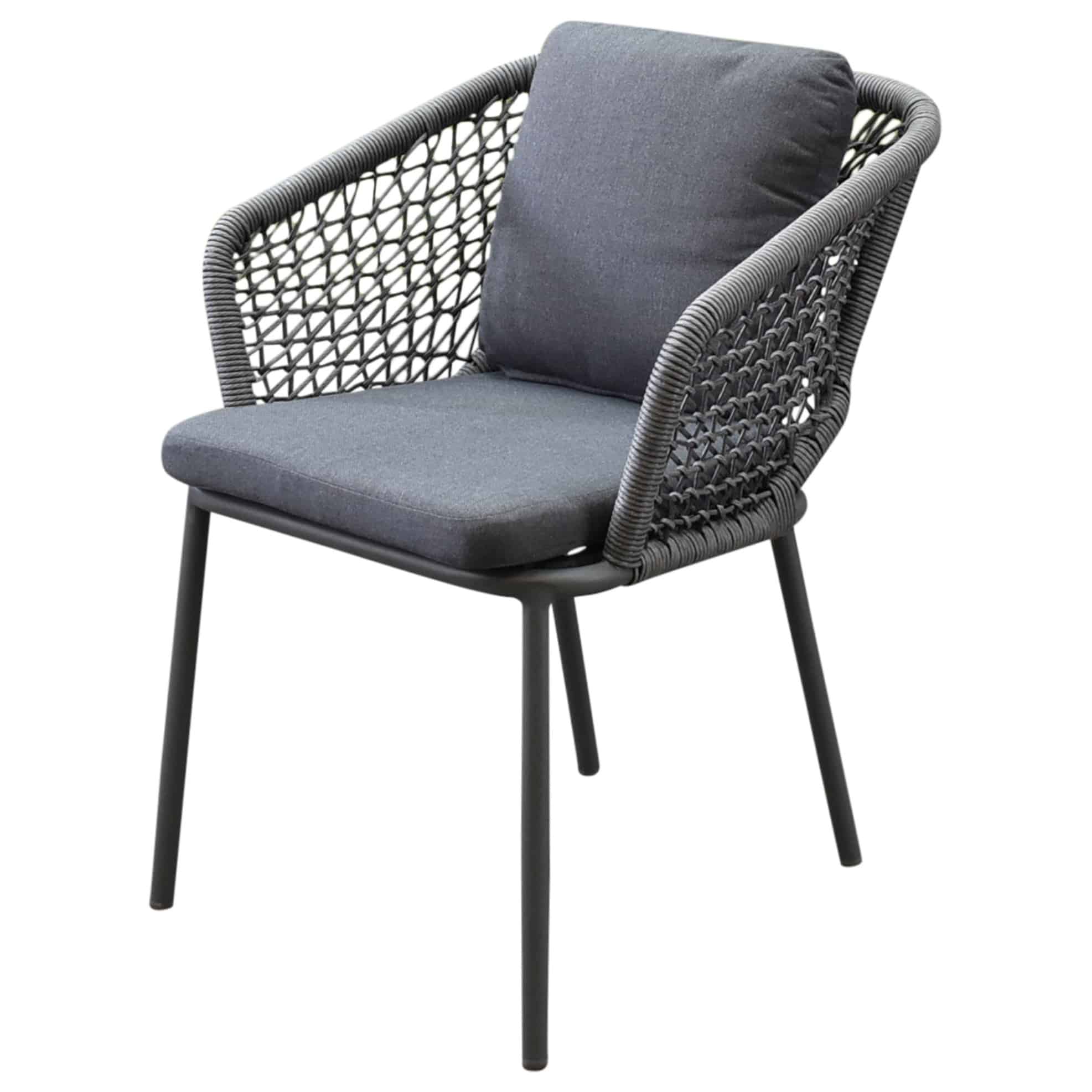 Eagle dining tuinstoel grijs wicker