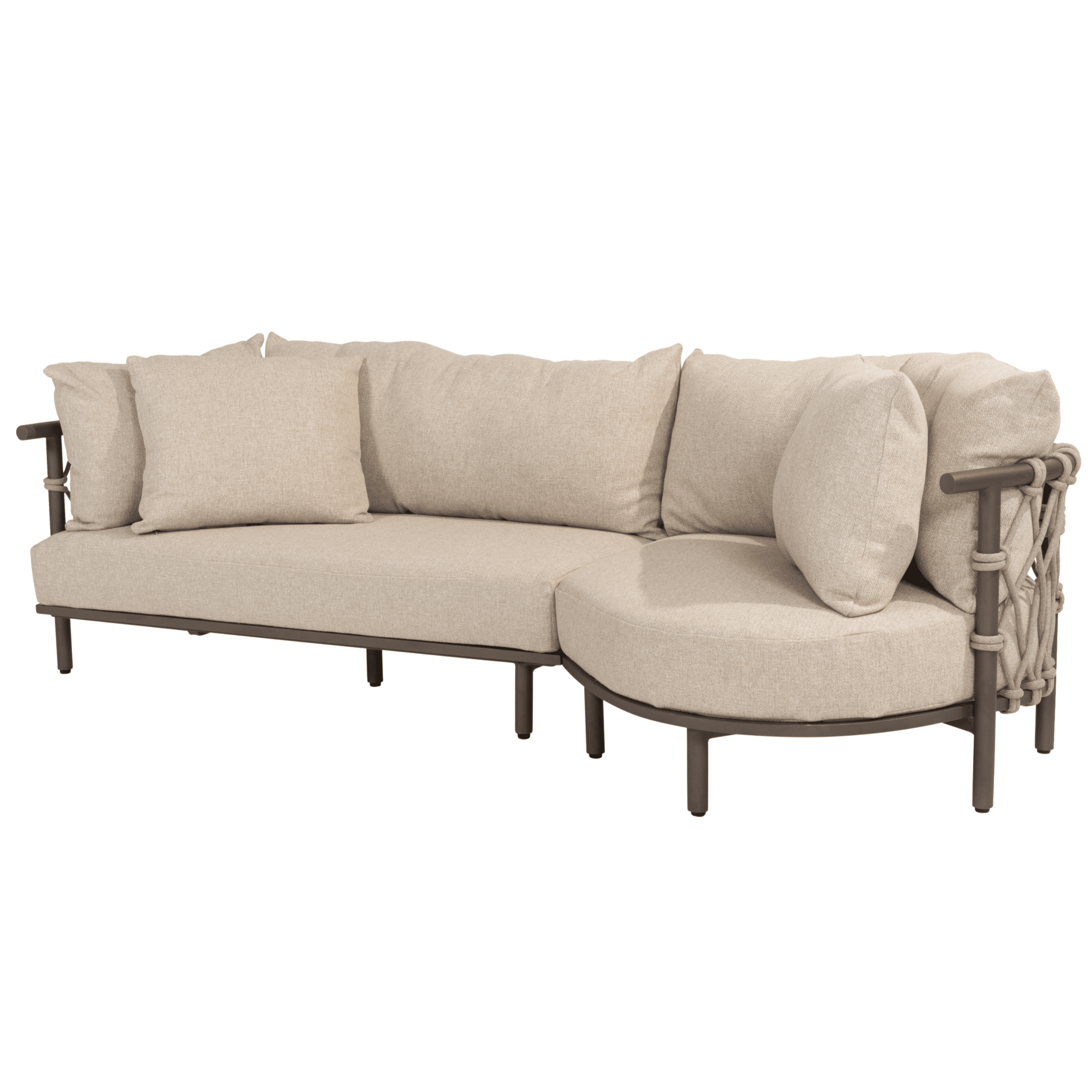 Ezra chaise longue loungeset 2 delig terre 4 Seasons Outdoor