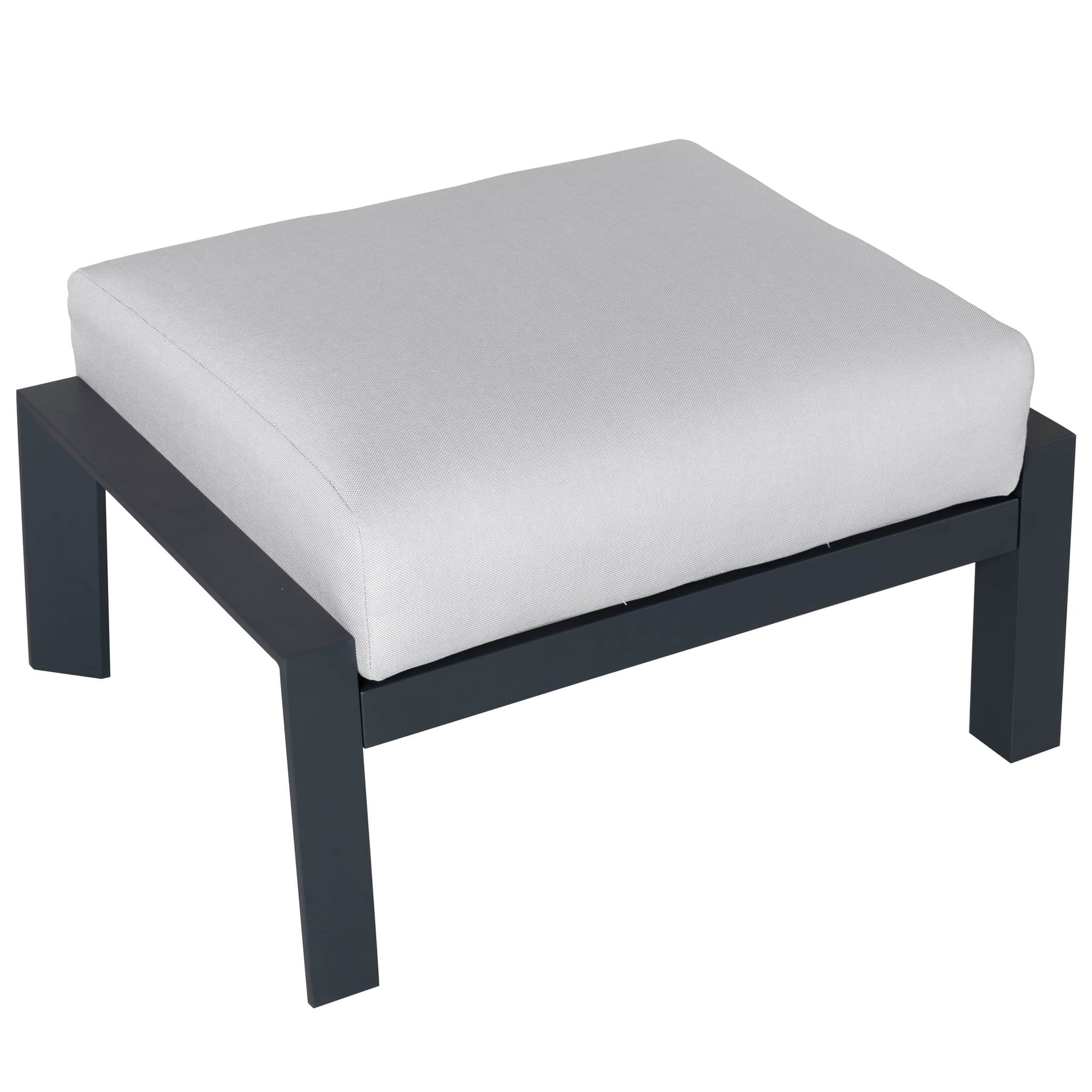 Fortaleza voetenbank 77x54,5xH44 cm antraciet