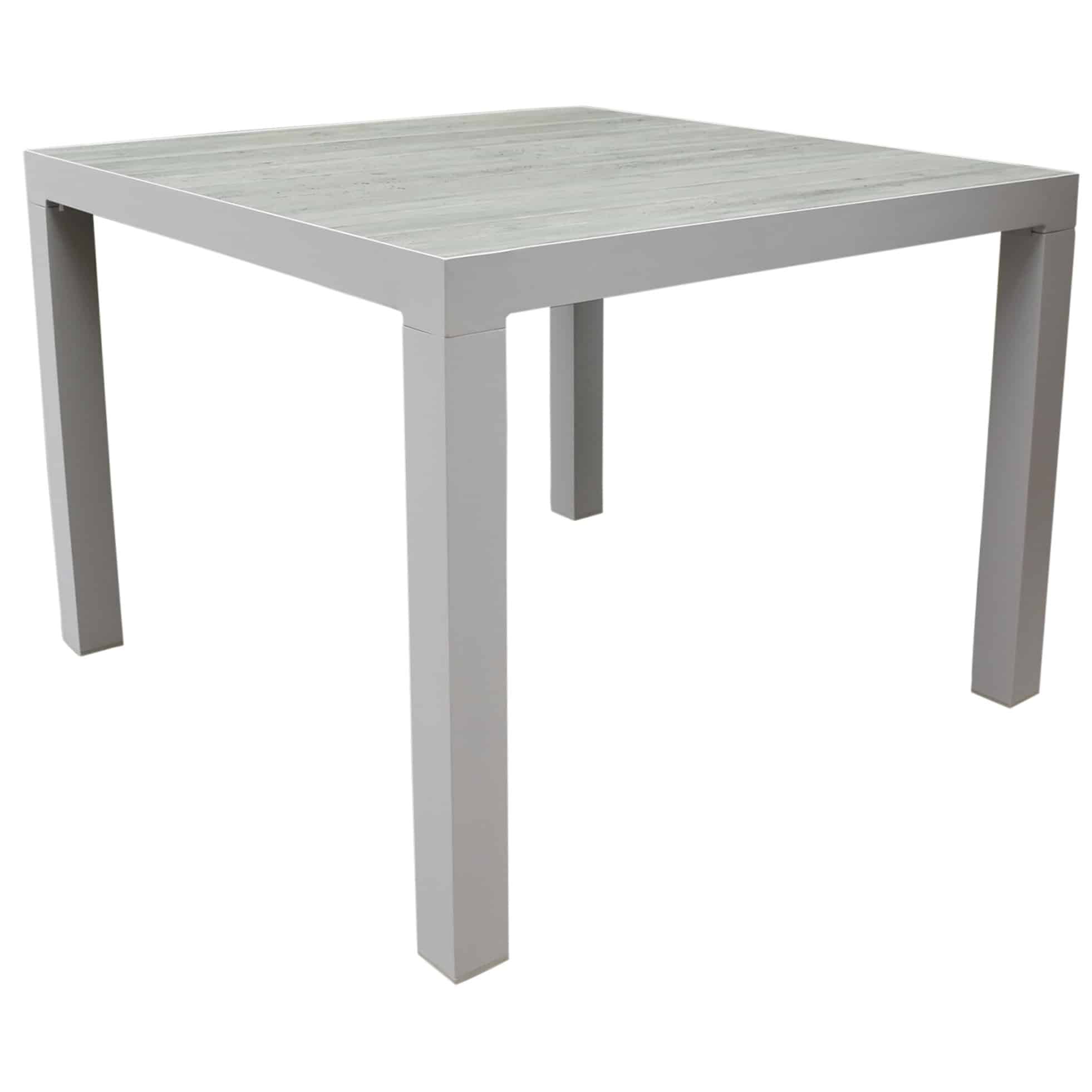 Fresno dining tuintafel 100x100xH74 cm wit