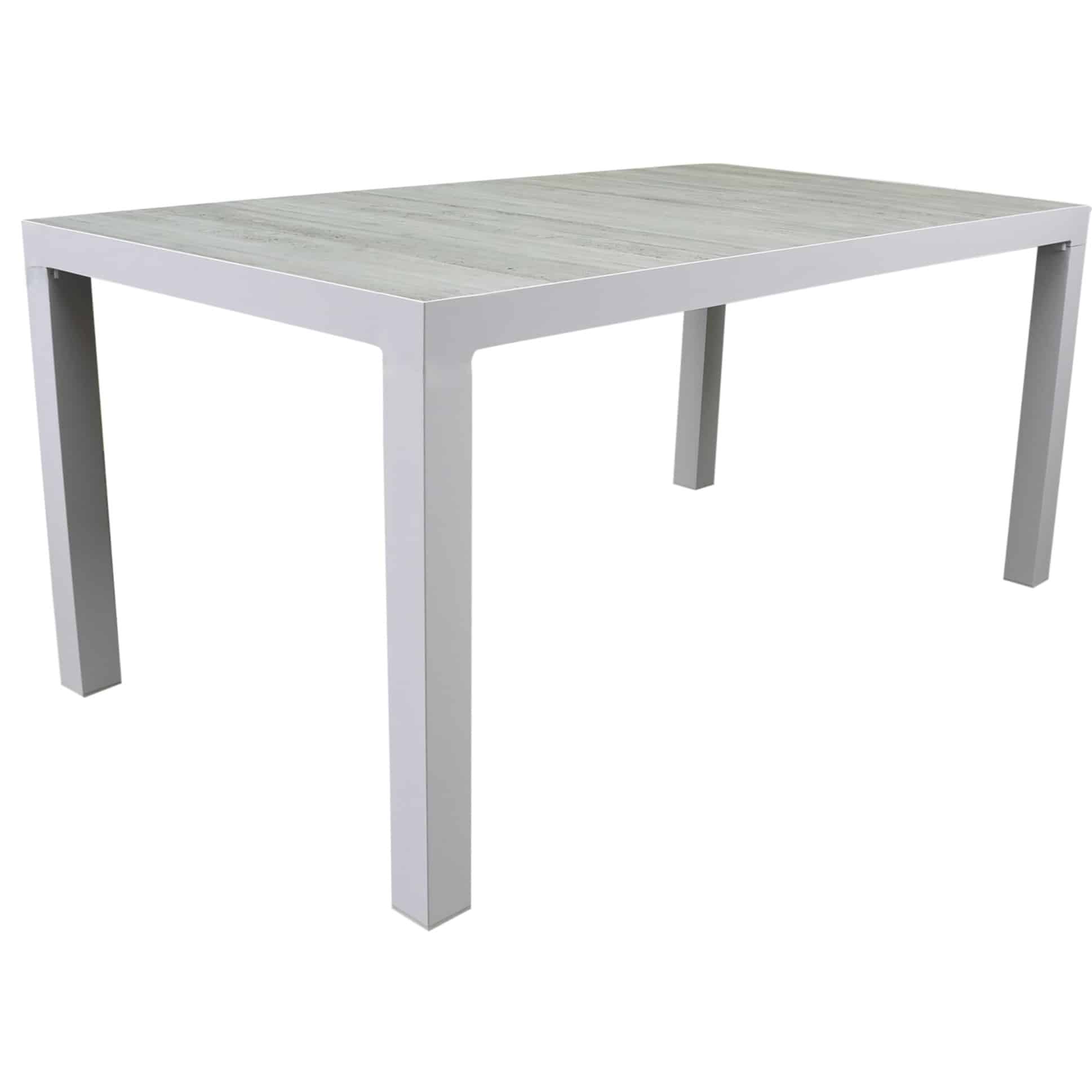 Fresno dining tuintafel 160x90xH74 cm wit
