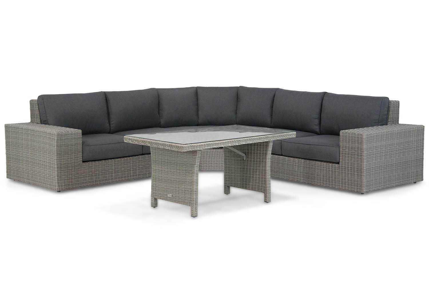 Garden Collections Oxford/New Castle 140 cm hoek loungeset 4-delig
