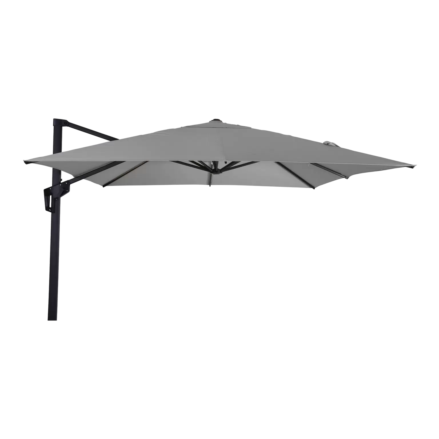 Grote Zweefparasol Libra Antraciet 2,5x2,5m van Lesli Living