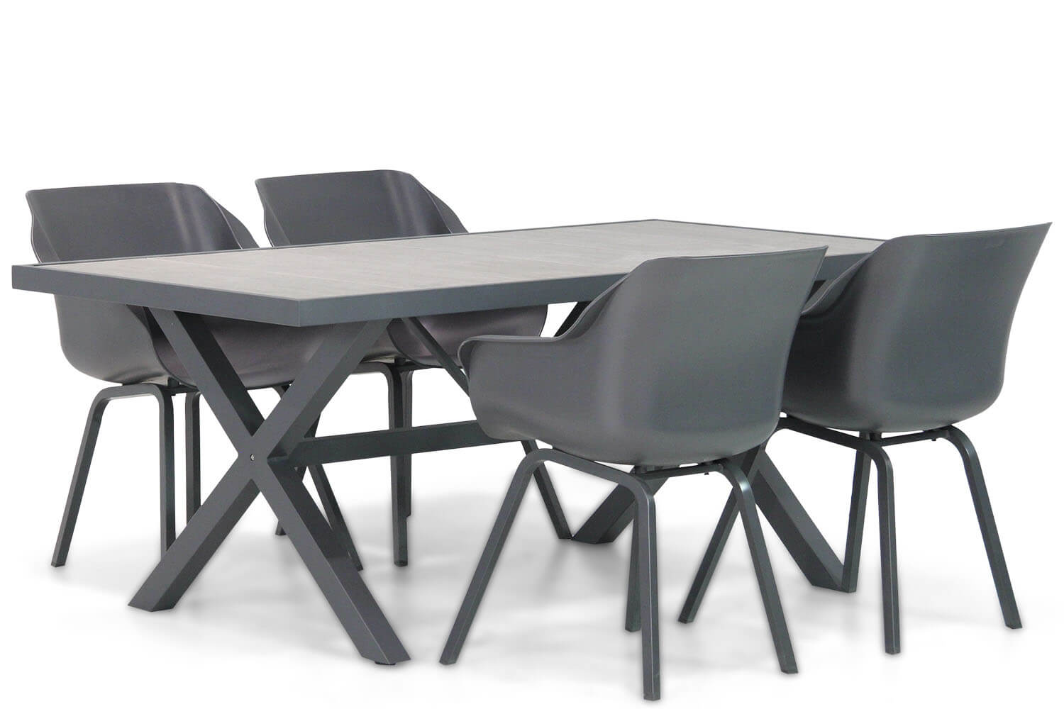 Hartman Sophie element/Crossley 185 cm dining tuinset 5-delig