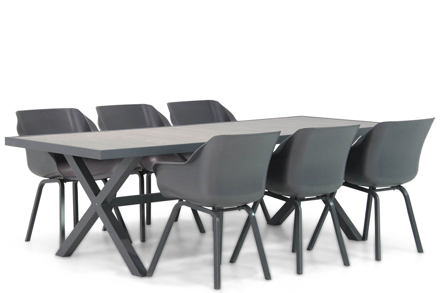 Hartman Sophie element/Crossley 245 cm dining tuinset 7-delig