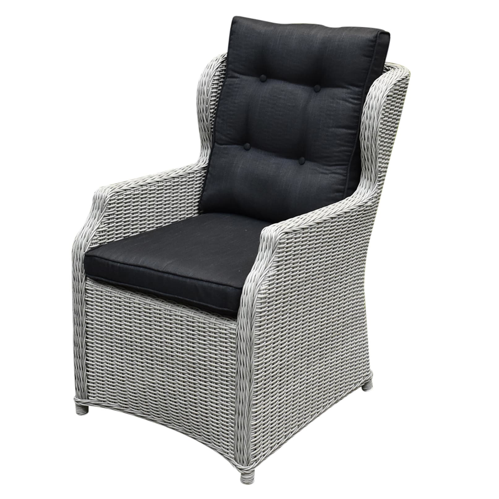 Ibiza XL dining tuinstoel wit grijs