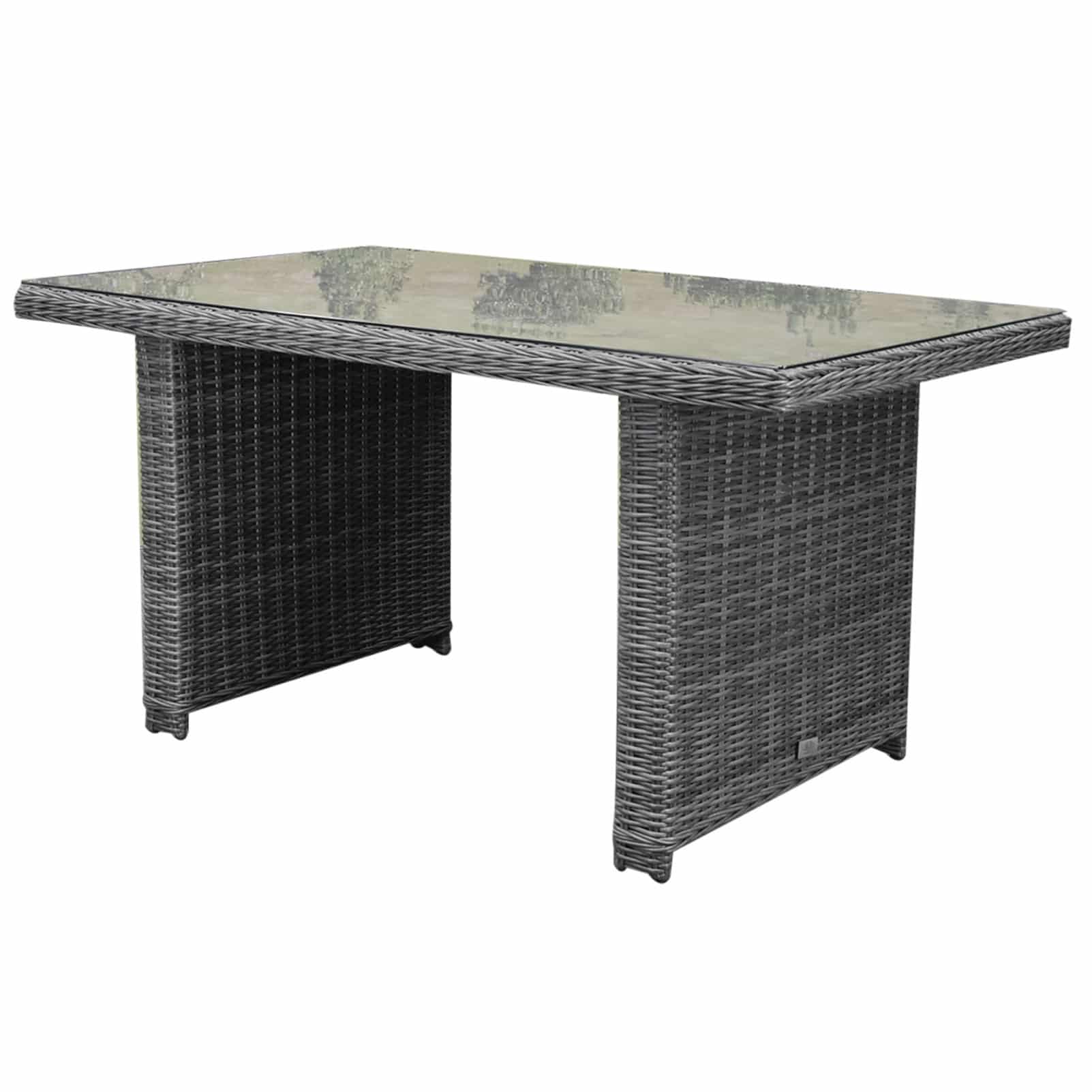 Ibiza XL lounge-diningtafel 140x80xH70 cm antraciet