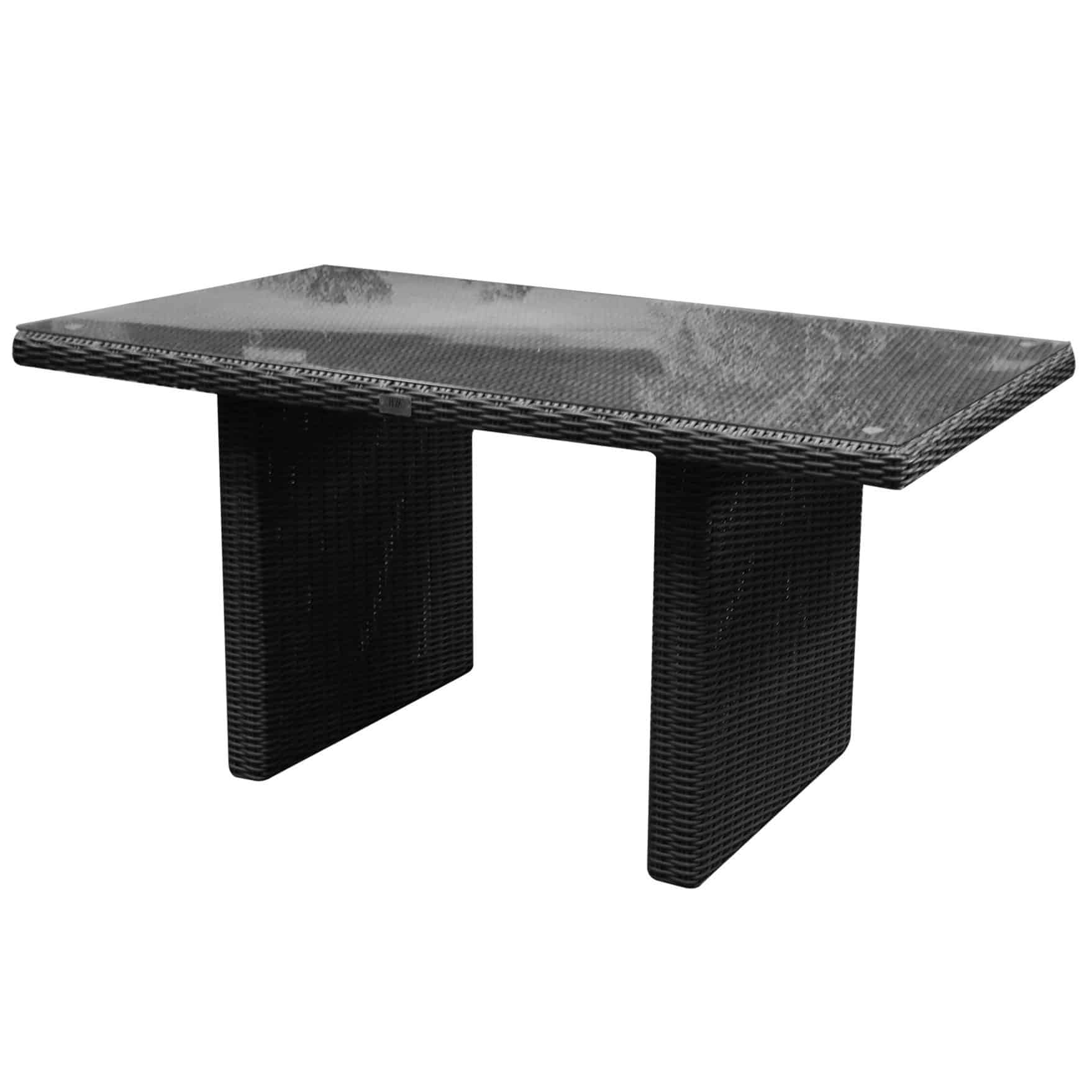 Ibiza premium lounge-diningtafel 140x80xH70 cm antraciet