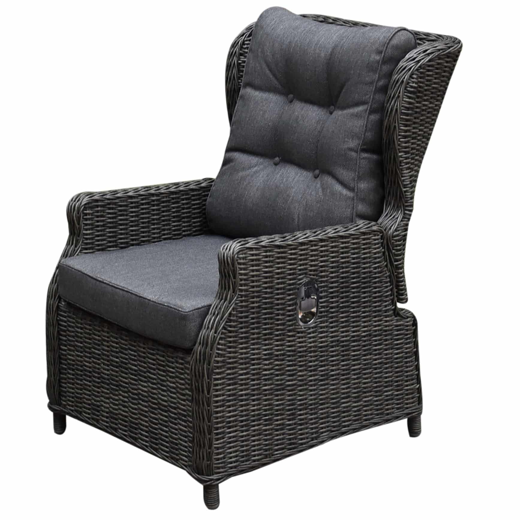 Ibiza premium lounge tuinstoel verstelbaar antraciet