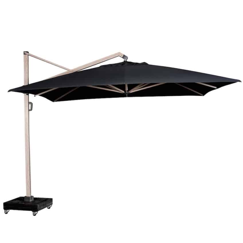 Icon zweefparasol 350x350 cm oak mast faded black