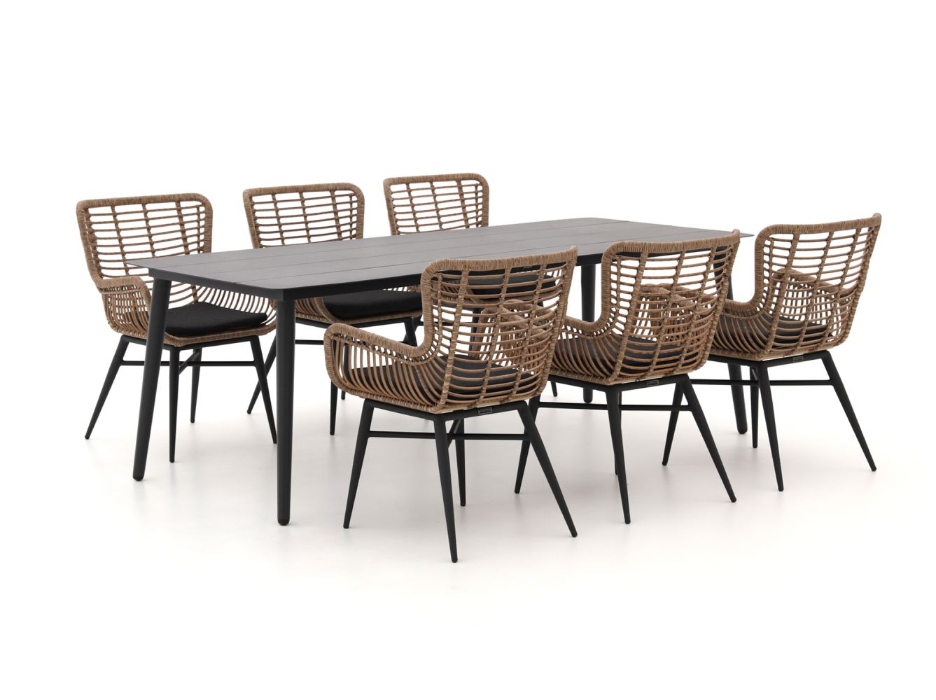 Intenso Asti/Sora 220cm dining tuinset 7-delig - Laagste prijsgarantie!