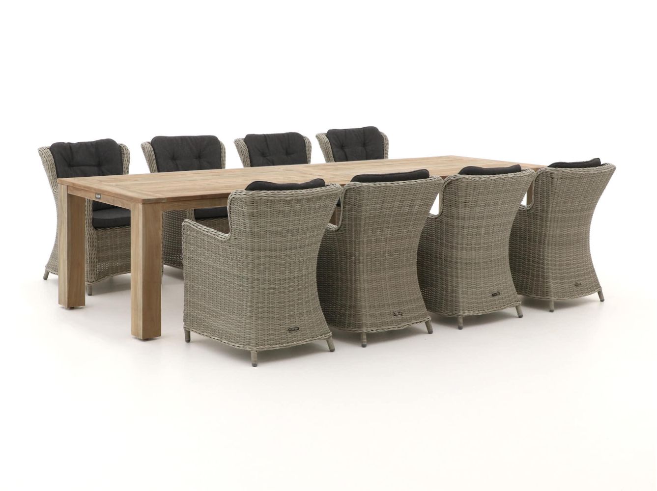 Intenso Milano/ROUGH-X 320cm dining tuinset 9-delig - Laagste prijsgarantie!