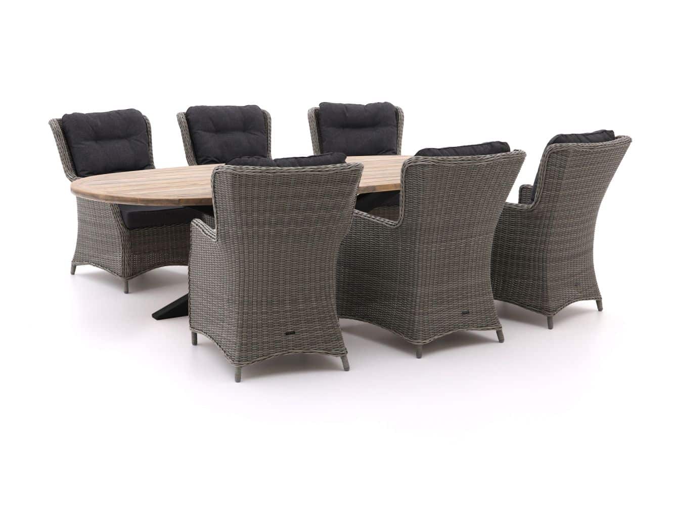 Intenso Milano/ROUGH-Y Ellips 280cm dining tuinset 7-delig - Laagste prijsgarantie!