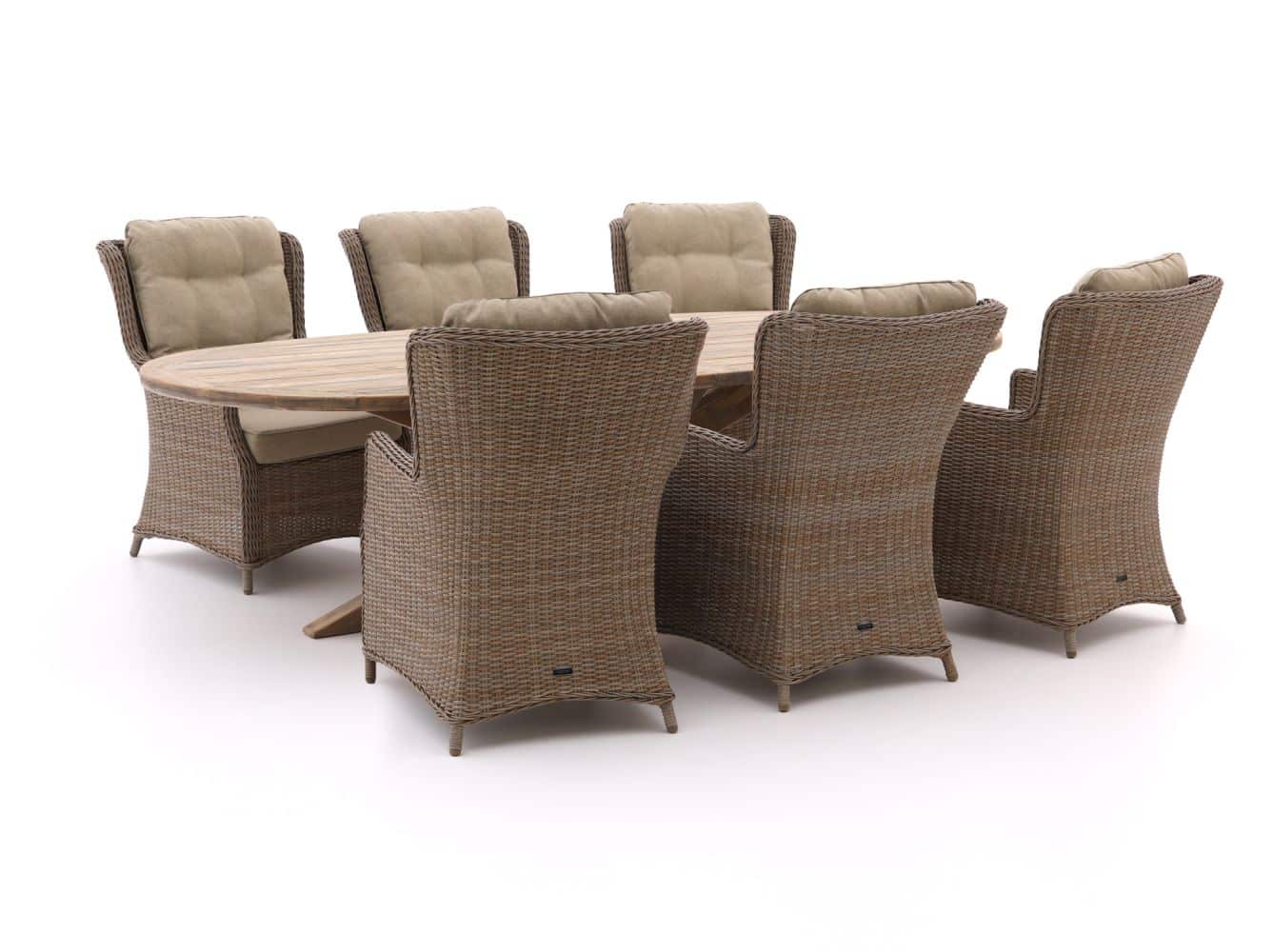Intenso Milano/ROUGH-Y Ellips 280cm lounge-dining tuinset 7-delig - Laagste prijsgarantie!