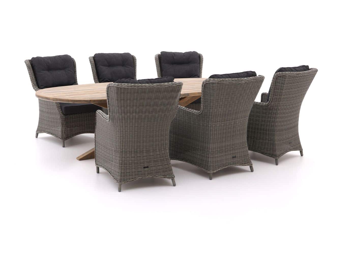 Intenso Milano/ROUGH-Y Ellips 280cm lounge-dining tuinset 7-delig - Laagste prijsgarantie!